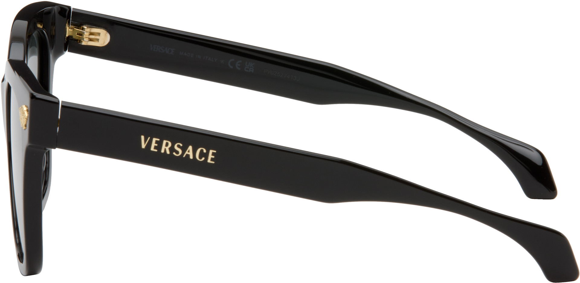 Versace - Lunettes de soleil carrées noires