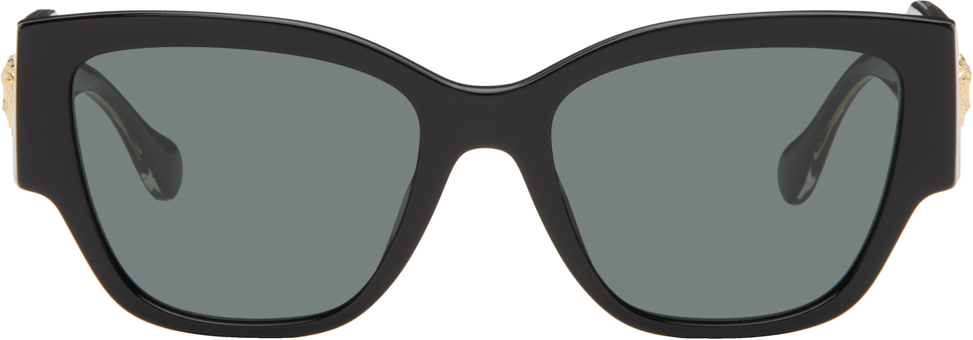 小物 Versace archive sunglasses Medusa y2k Versace: Black Medusa Focus Cat-Eye Sunglasses | SSENSE