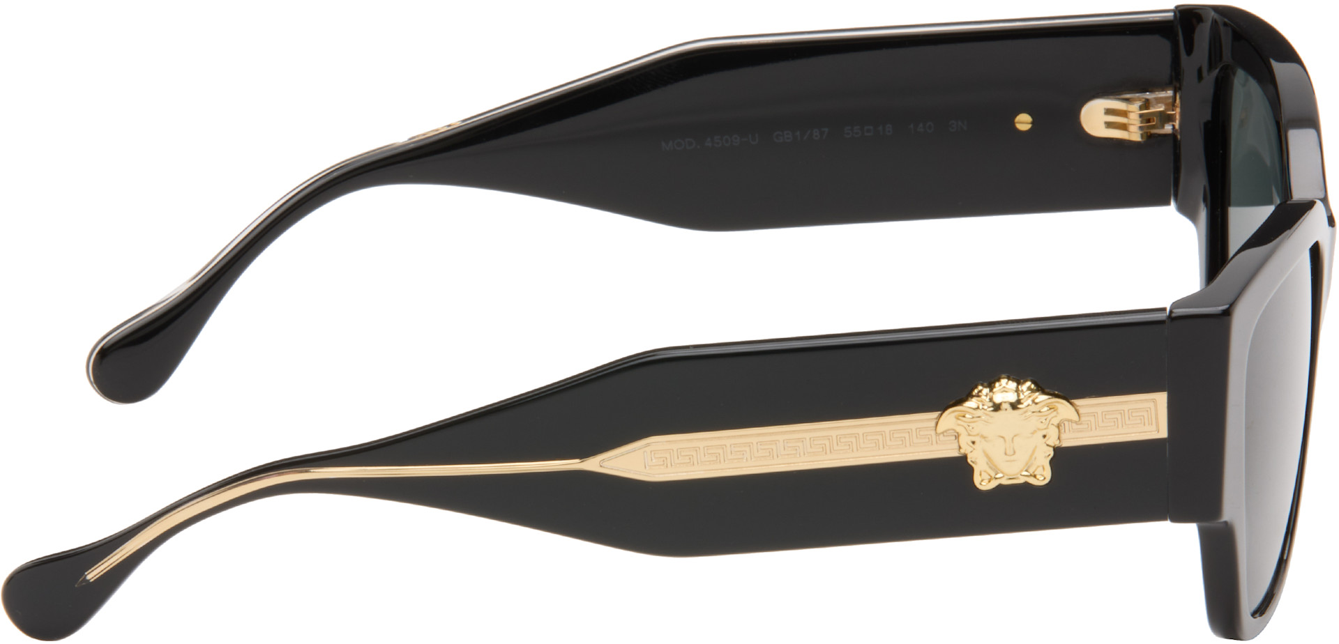 小物 VERSACE archive eyewear titan medusa Versace: Black Medusa Focus Cat-Eye Sunglasses | SSENSE Canada