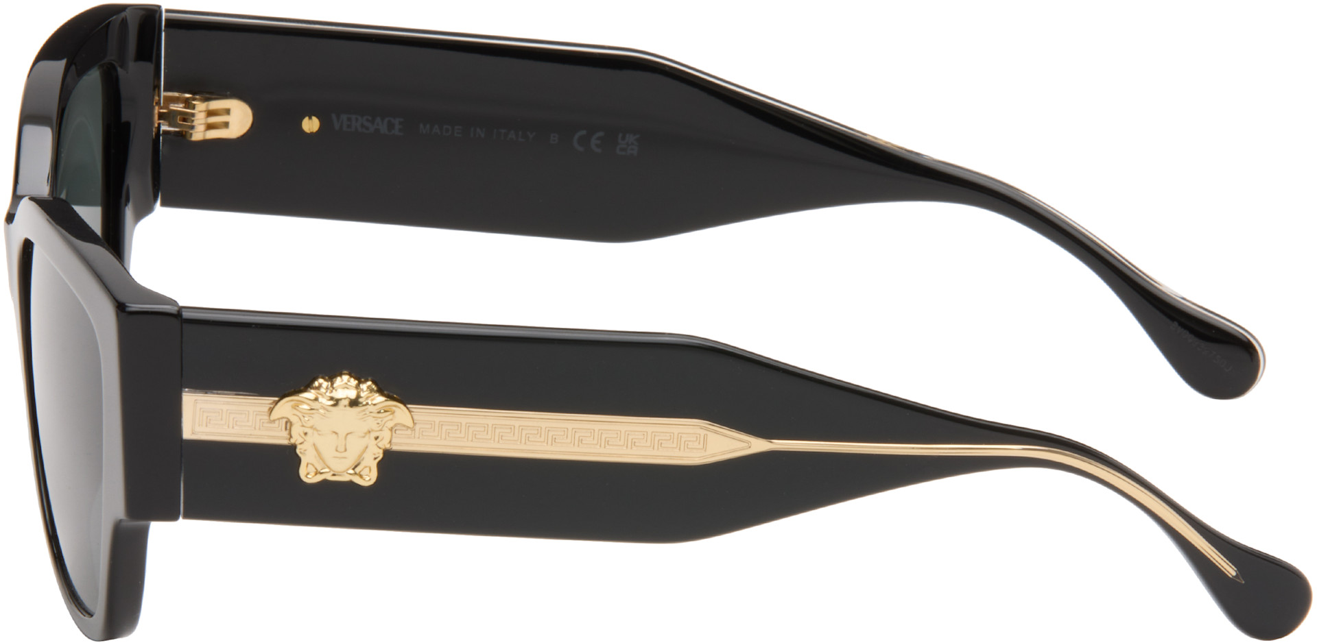 Versace: Black Medusa Focus Cat-Eye Sunglasses | SSENSE