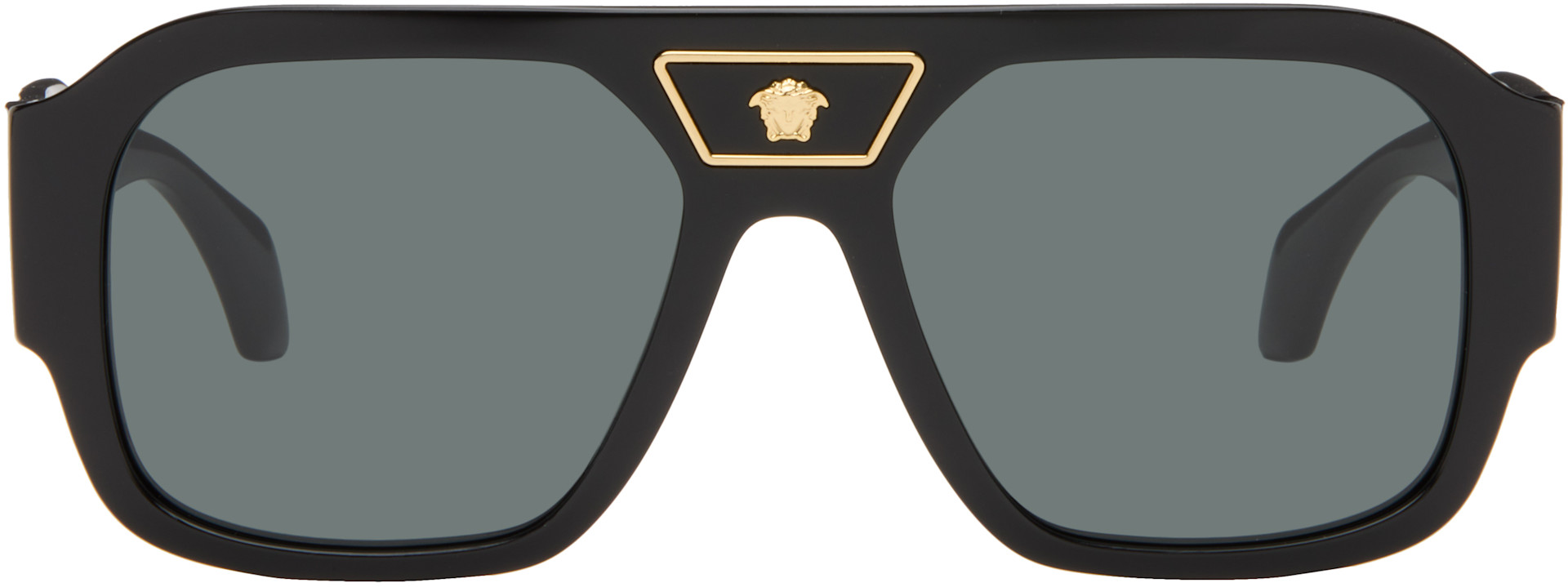 Versace: Black Medusa Sunglasses | SSENSE