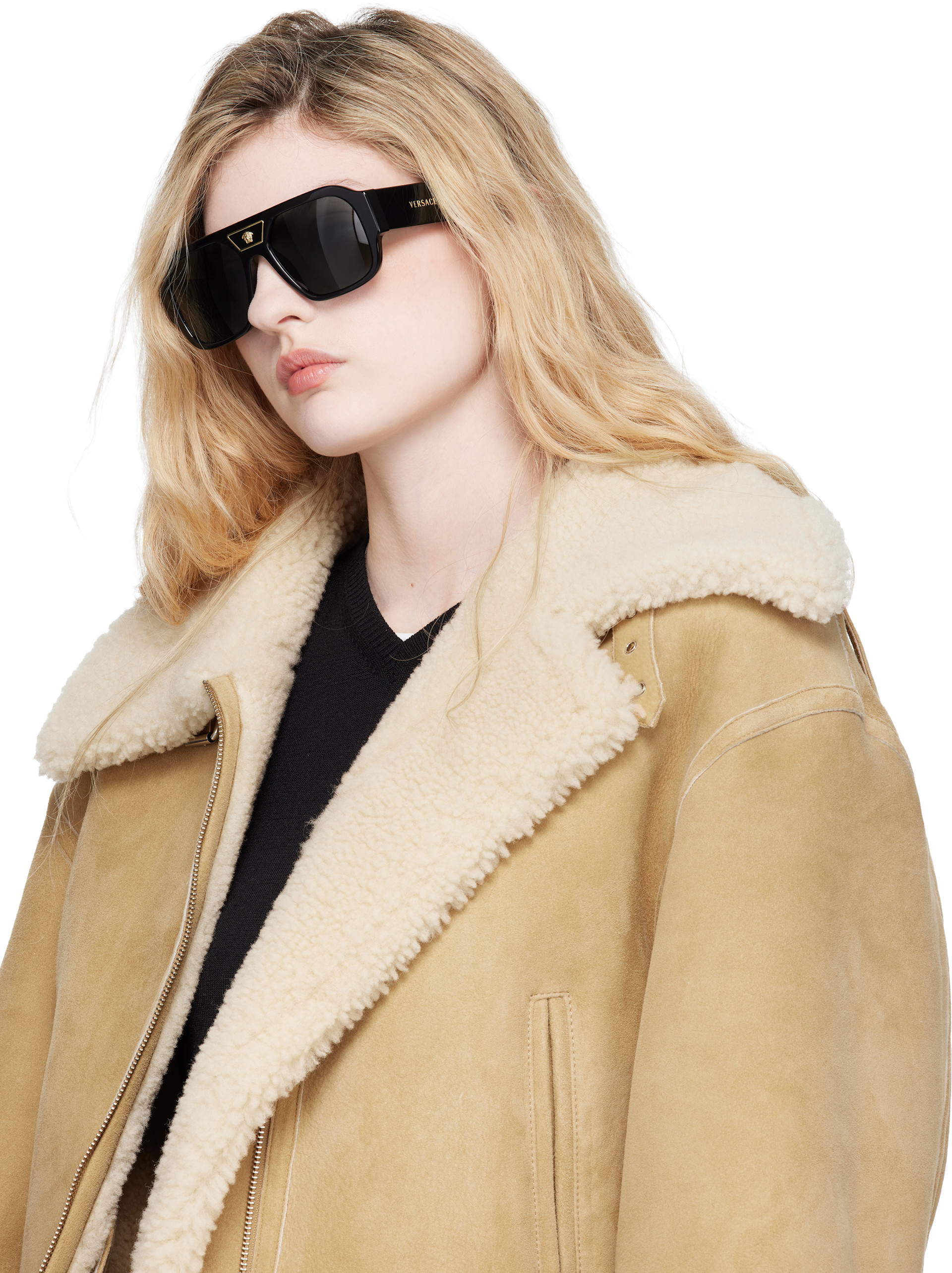 Versace: Black Medusa Sunglasses | SSENSE Canada