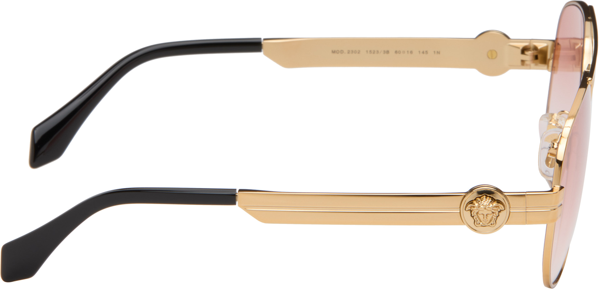 Versace - Lunettes de soleil aviateur dorées