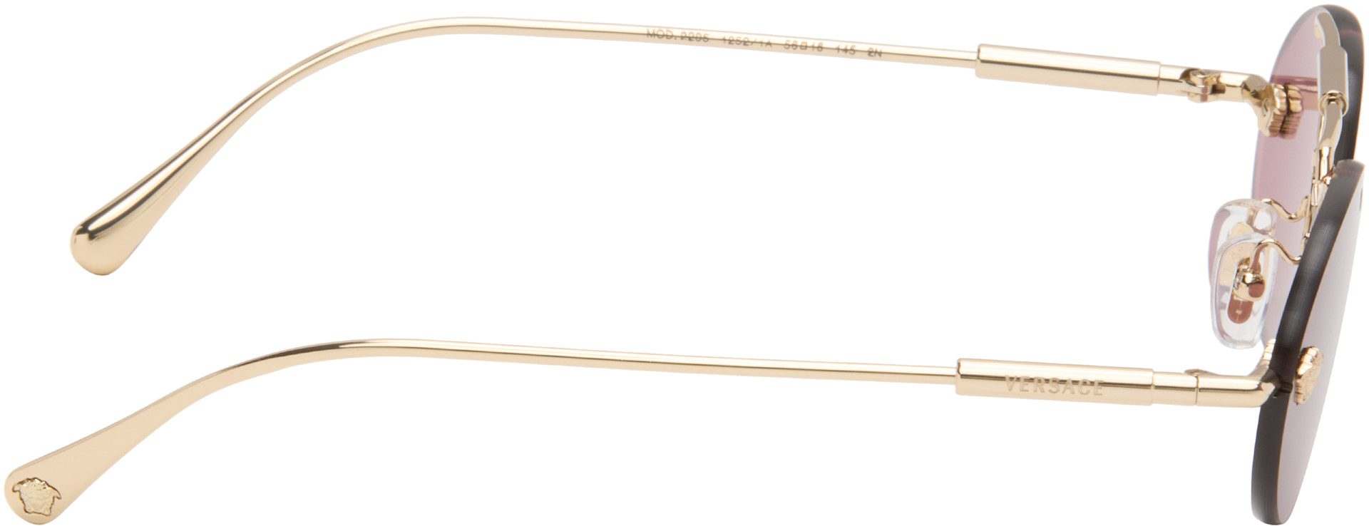 Versace: Gold Medusa Light Sunglasses | SSENSE