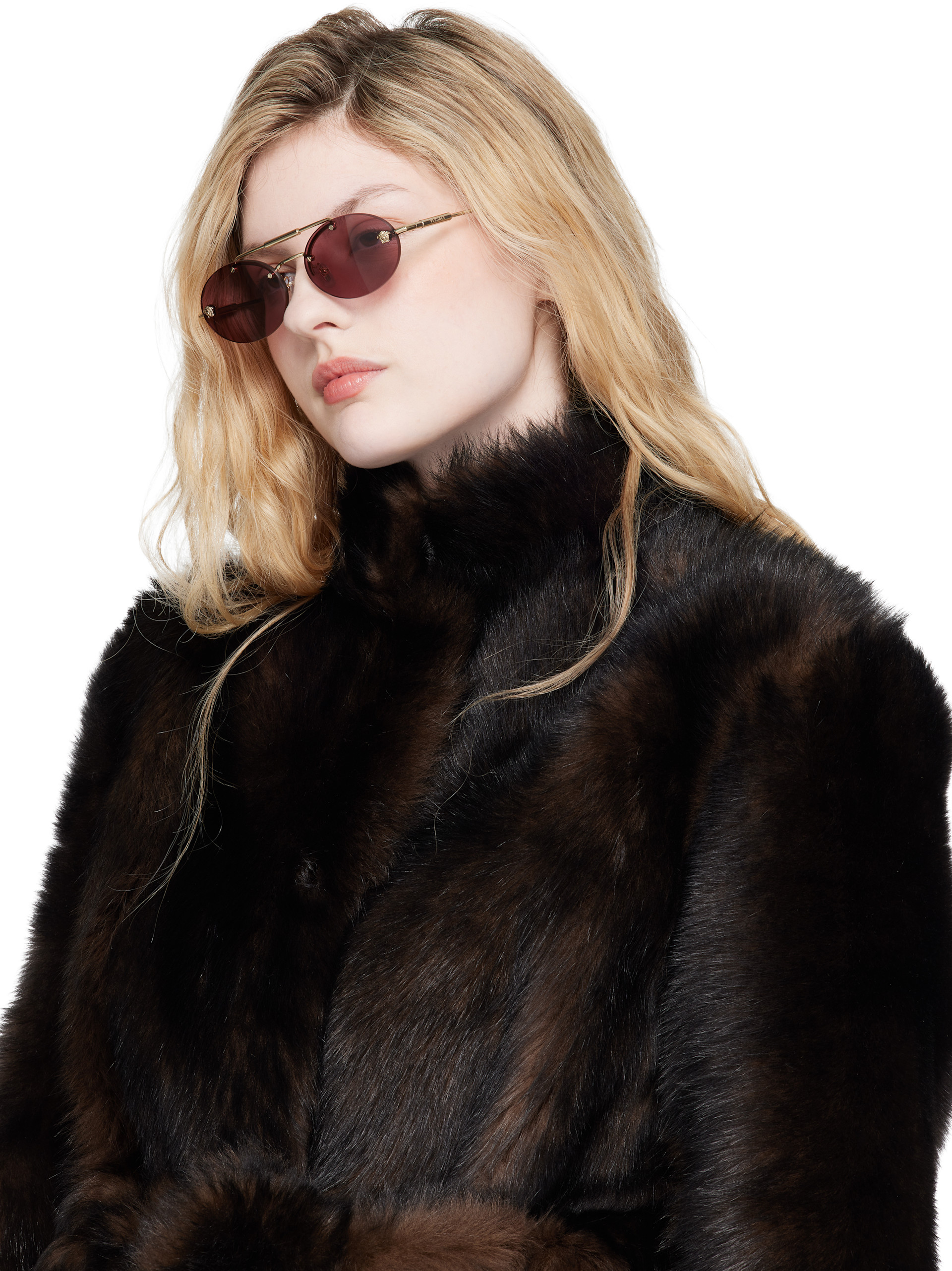 Versace: Gold Medusa Light Sunglasses | SSENSE