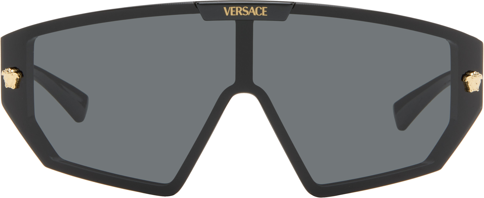 Versace: Black Medusa Horizon Sunglasses | SSENSE Canada