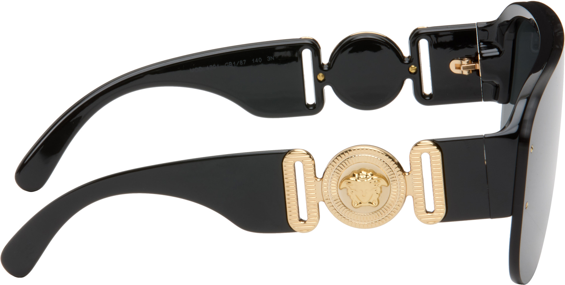 Versace: ブラック メドゥーサ ビギー パイロットサングラス | SSENSE 日本
