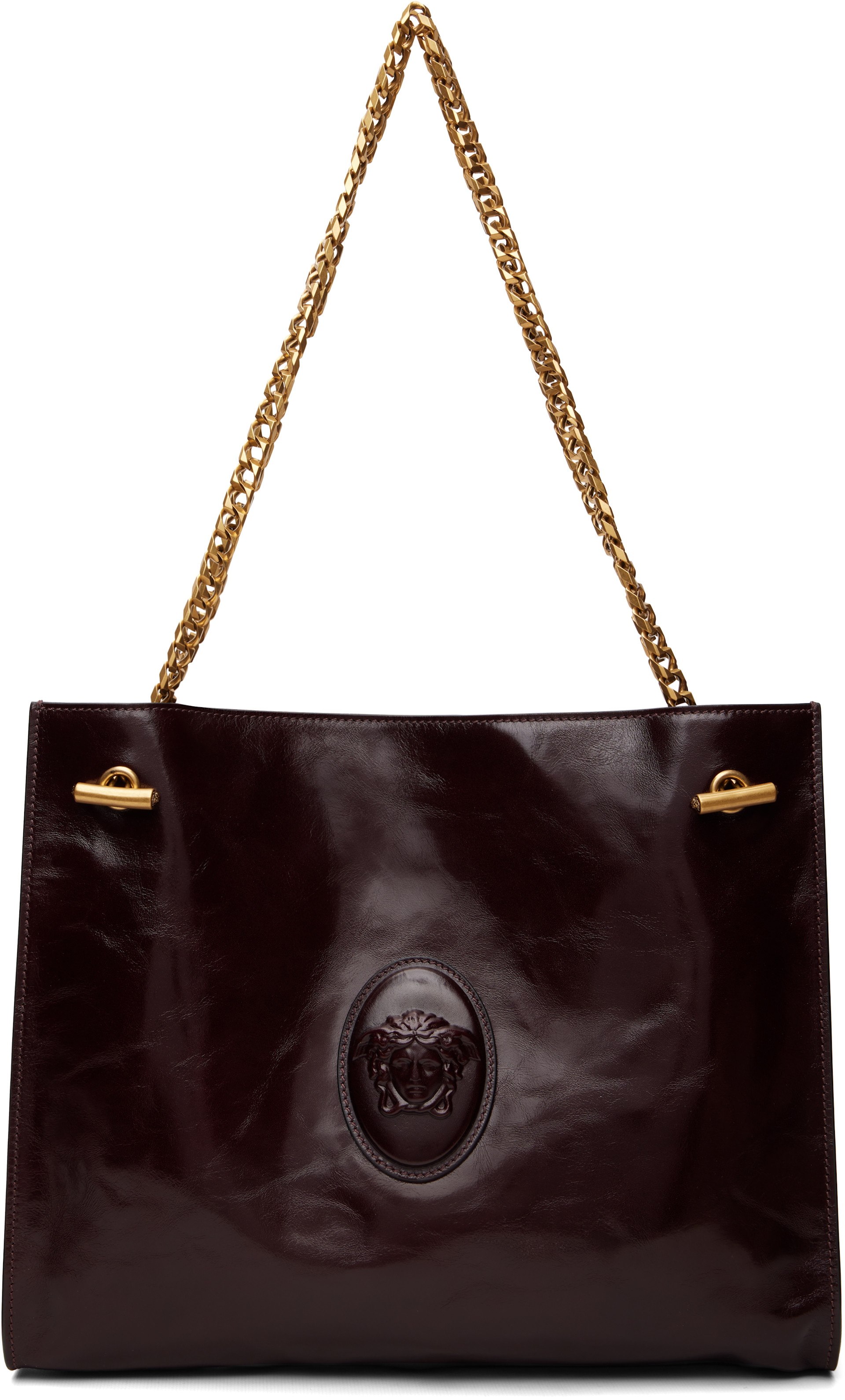 Versace - Burgundy Medium Calf Leather Bag