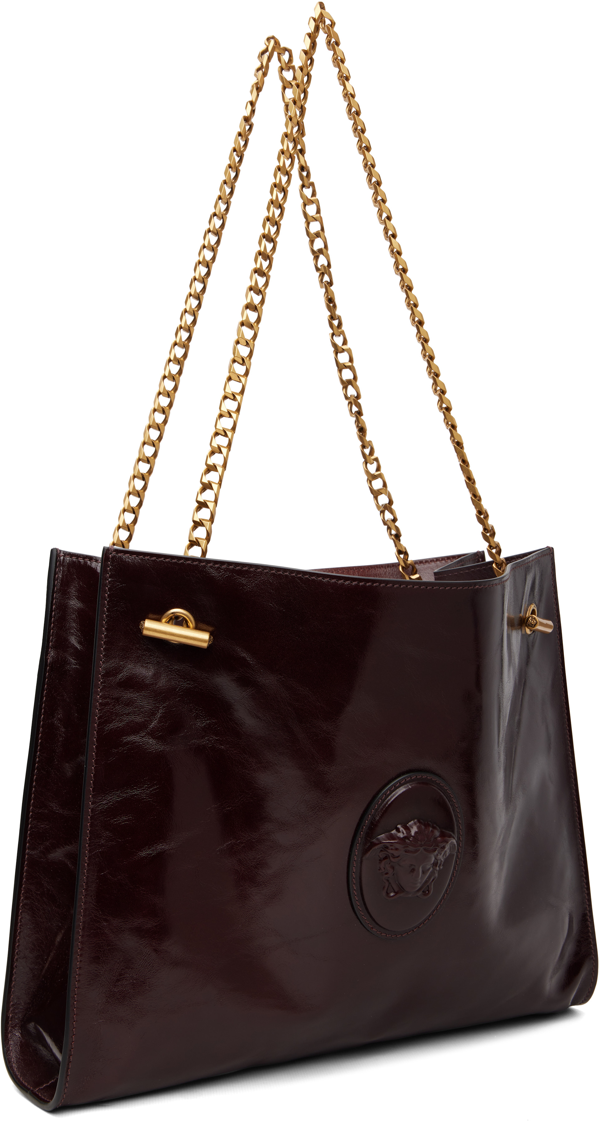Versace - Burgundy Medium Calf Leather Bag