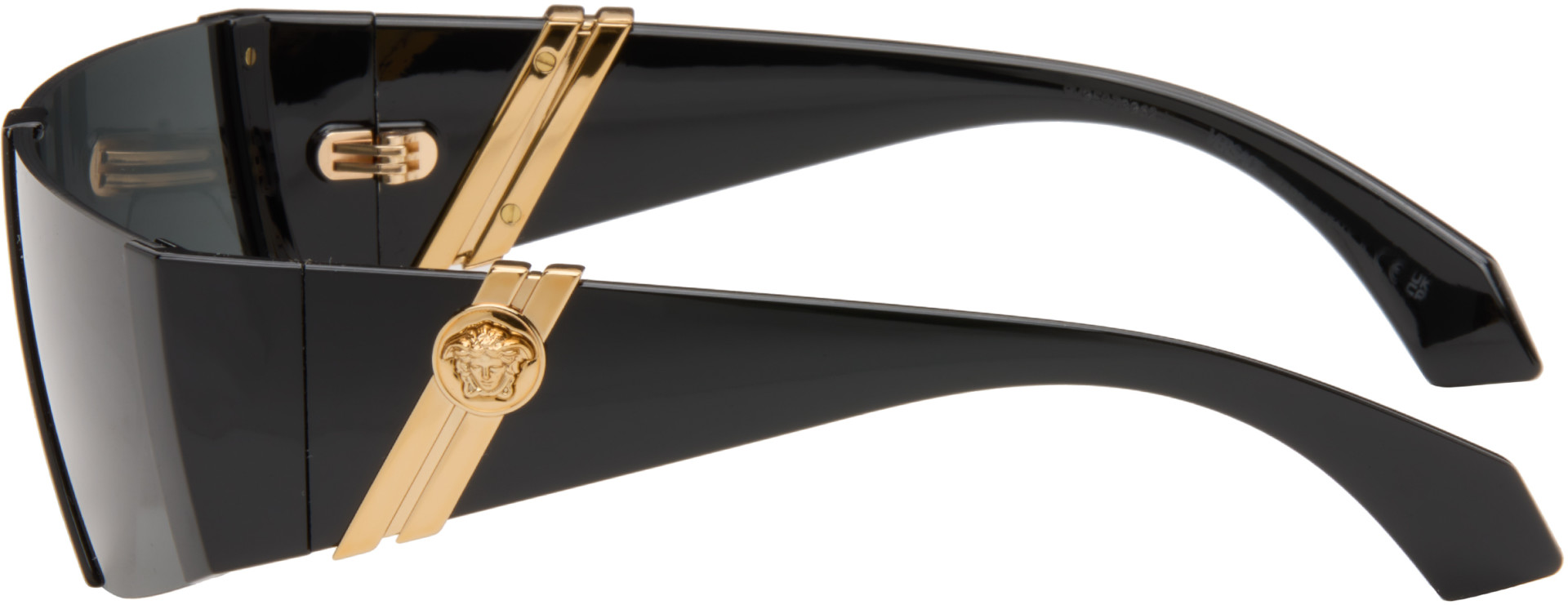 Versace - Black Edge Mask Sunglasses