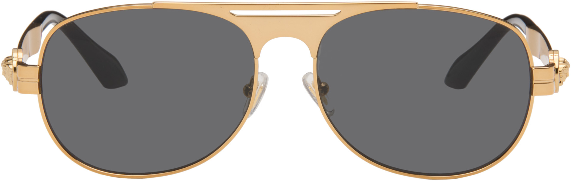 Versace - Gold Clarck Pilot Sunglasses