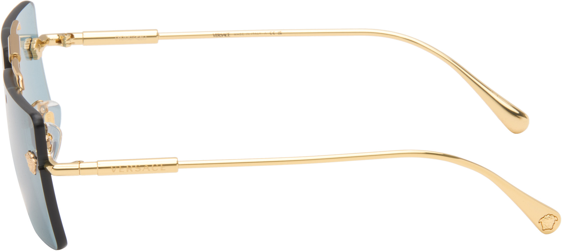 Versace: Gold Medusa Glam Sunglasses | SSENSE