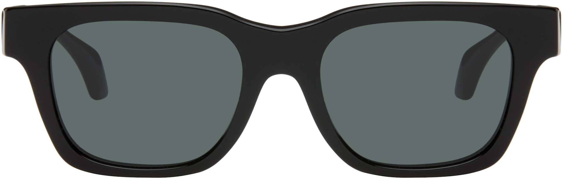 Versace - Lunettes de soleil noires à logos