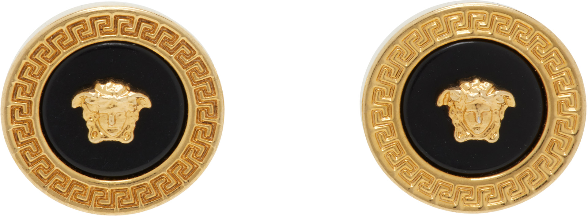 Versace - Boucles d'oreilles à logo Medusa