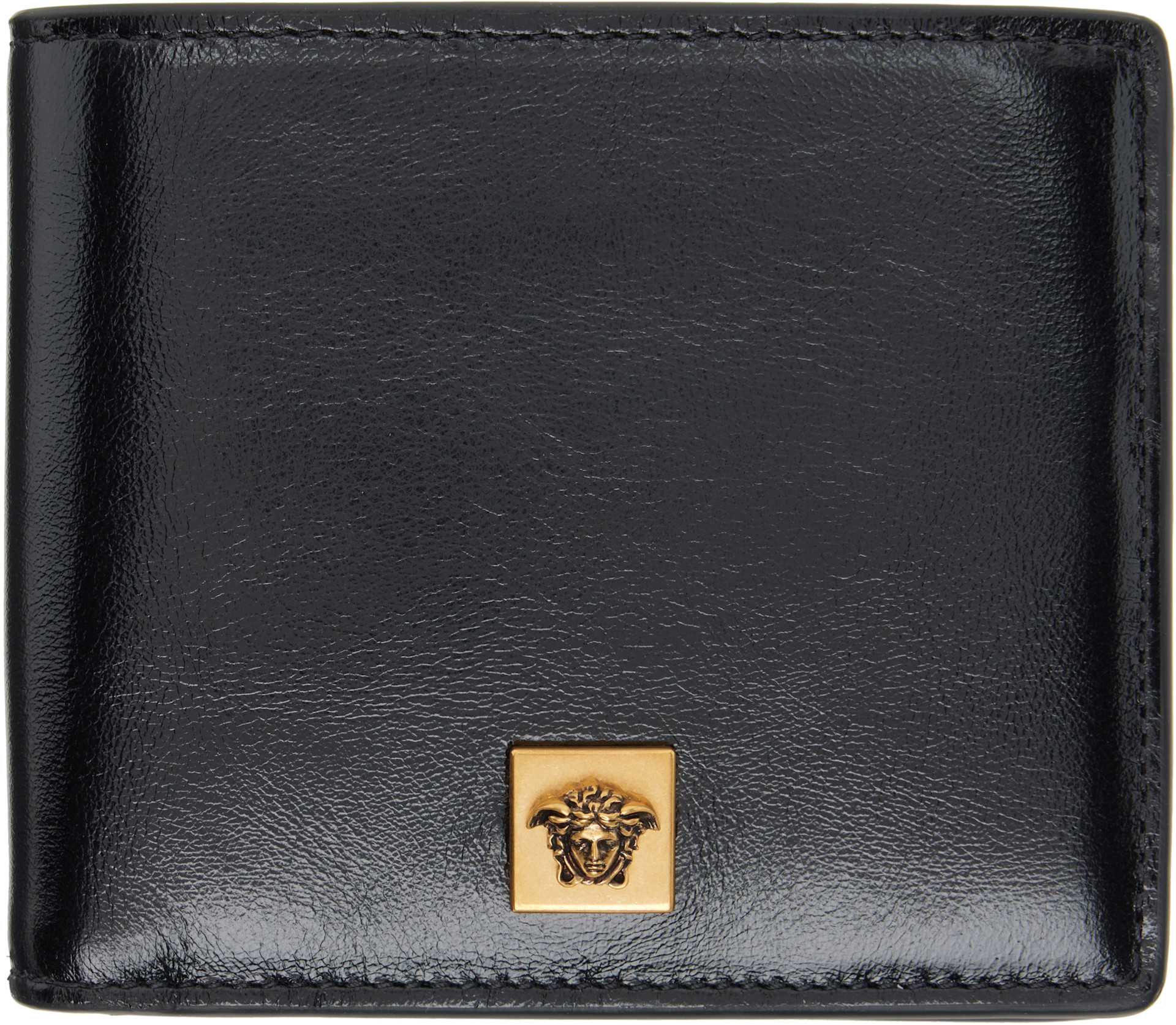 Versace - ブラック Severine レザー 二つ折り財布