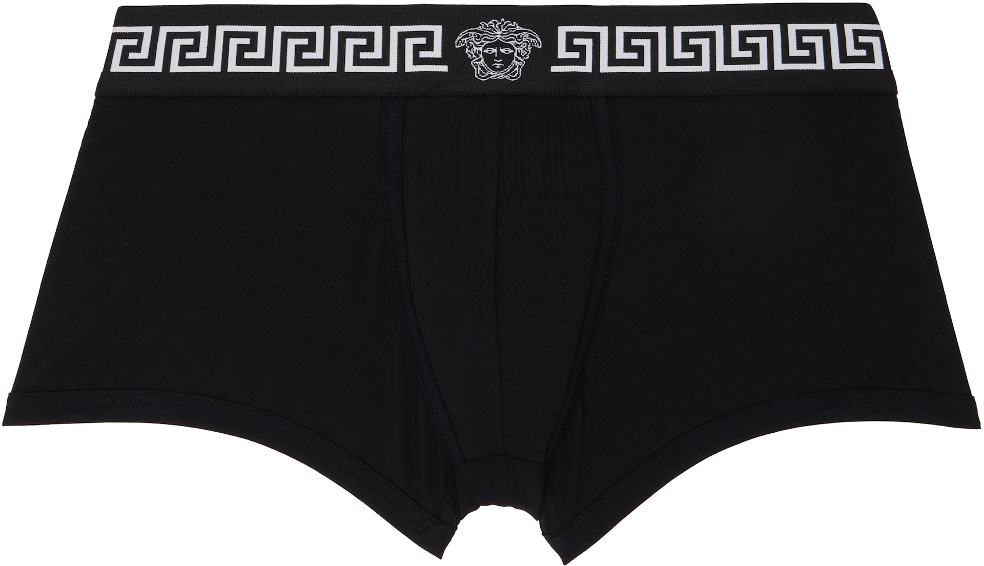 Versace - Three-Pack Black Cotton-Jersey Boxer Briefs