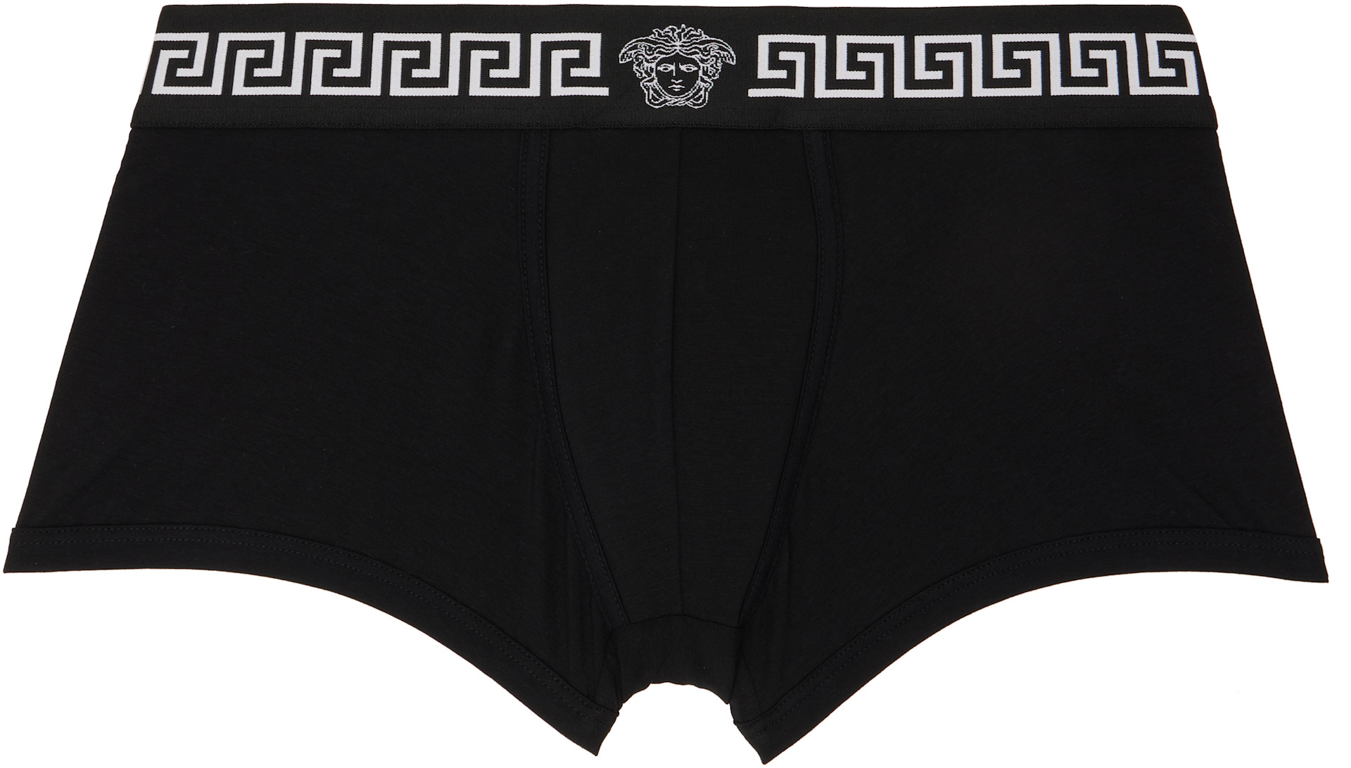 Versace - Two-Pack White & Black Jersey Boxer Briefs