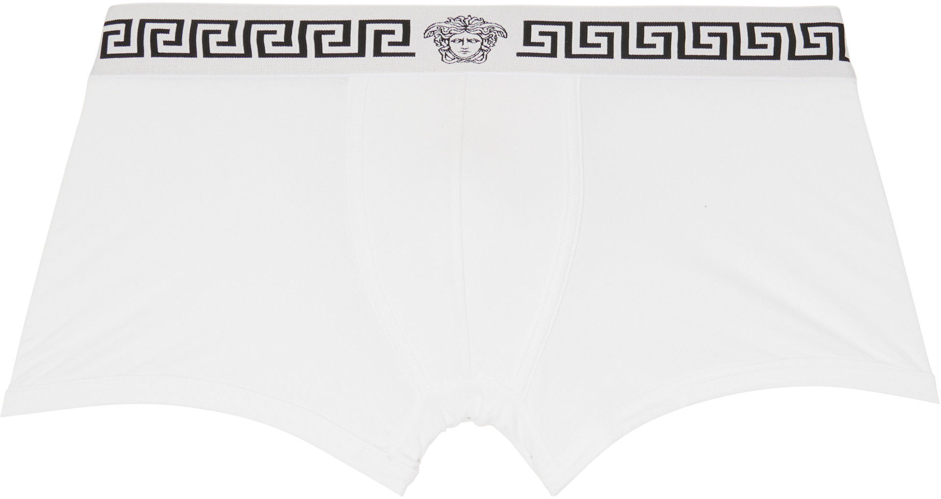 Versace - Two-Pack White & Black Jersey Boxer Briefs
