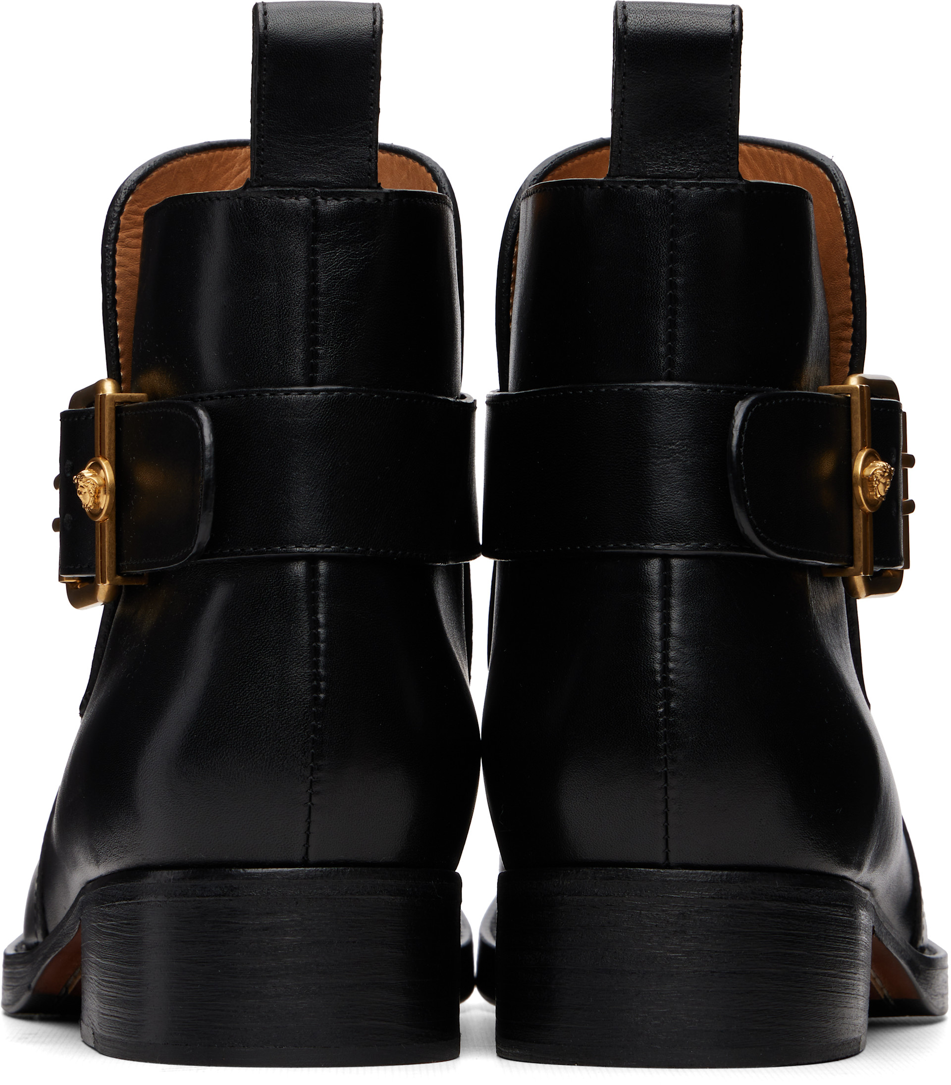 Versace - Black Orlando Leather Boots