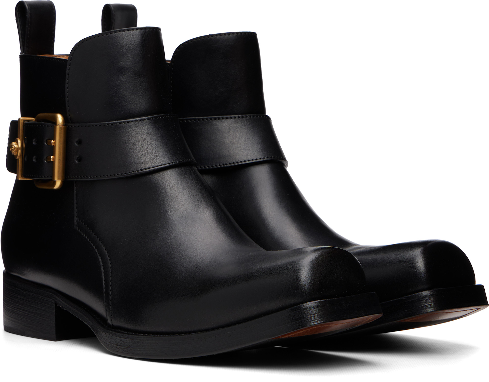 Versace - Black Orlando Leather Boots