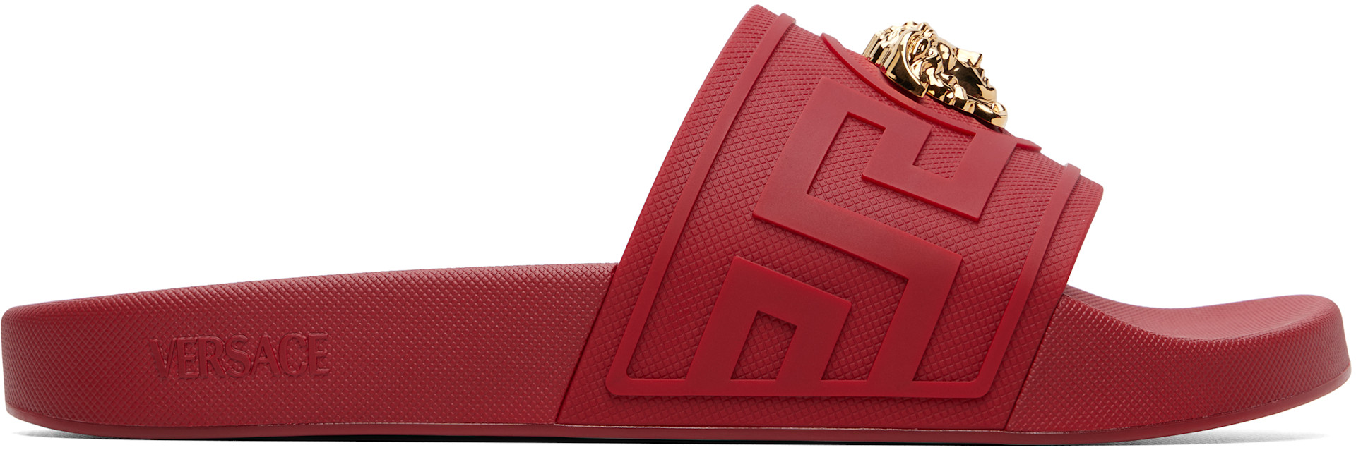 Versace - Red 'La Medusa' Slides