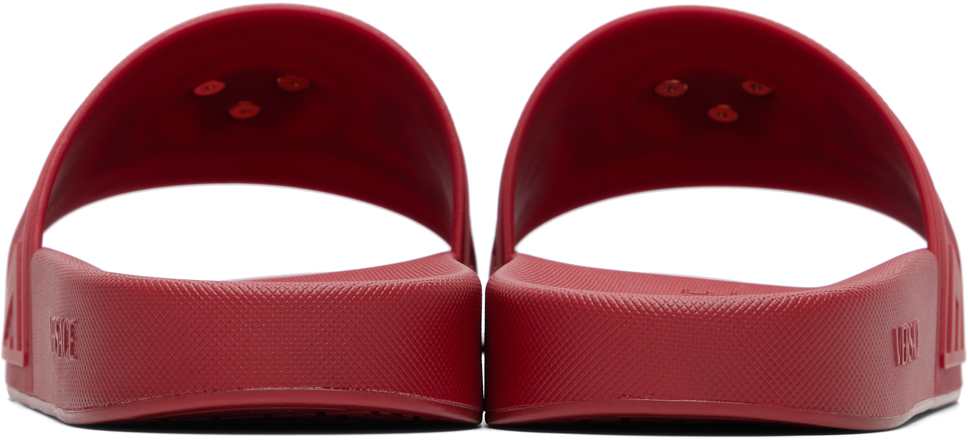 Versace - Red 'La Medusa' Slides
