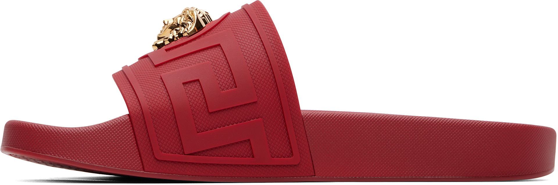 Versace - Red 'La Medusa' Slides