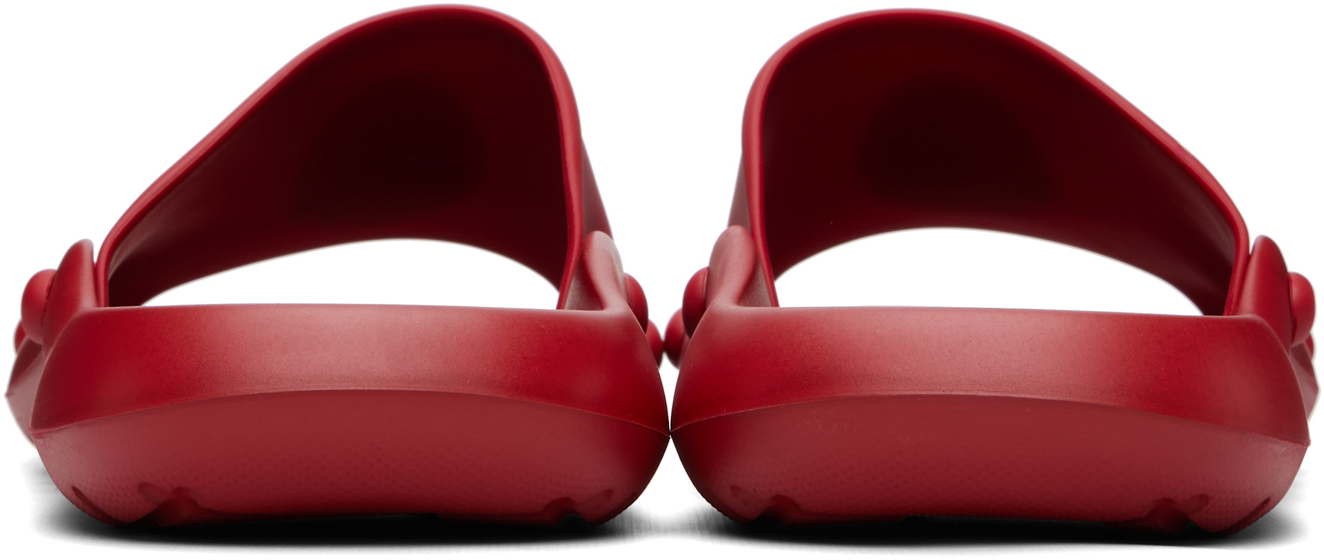 Versace - Red Nettuno Rubber Slides