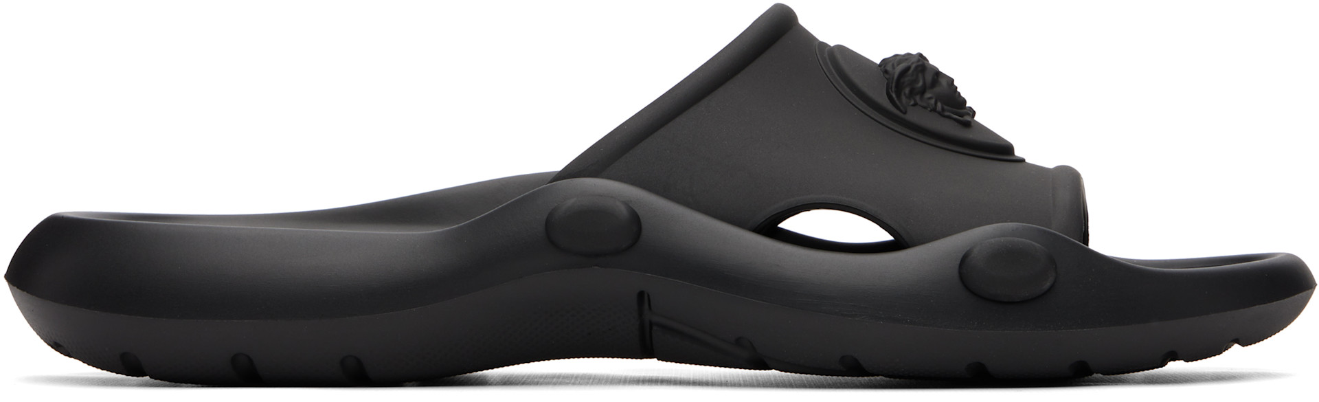 Versace - Black Medusa Rubber Slides
