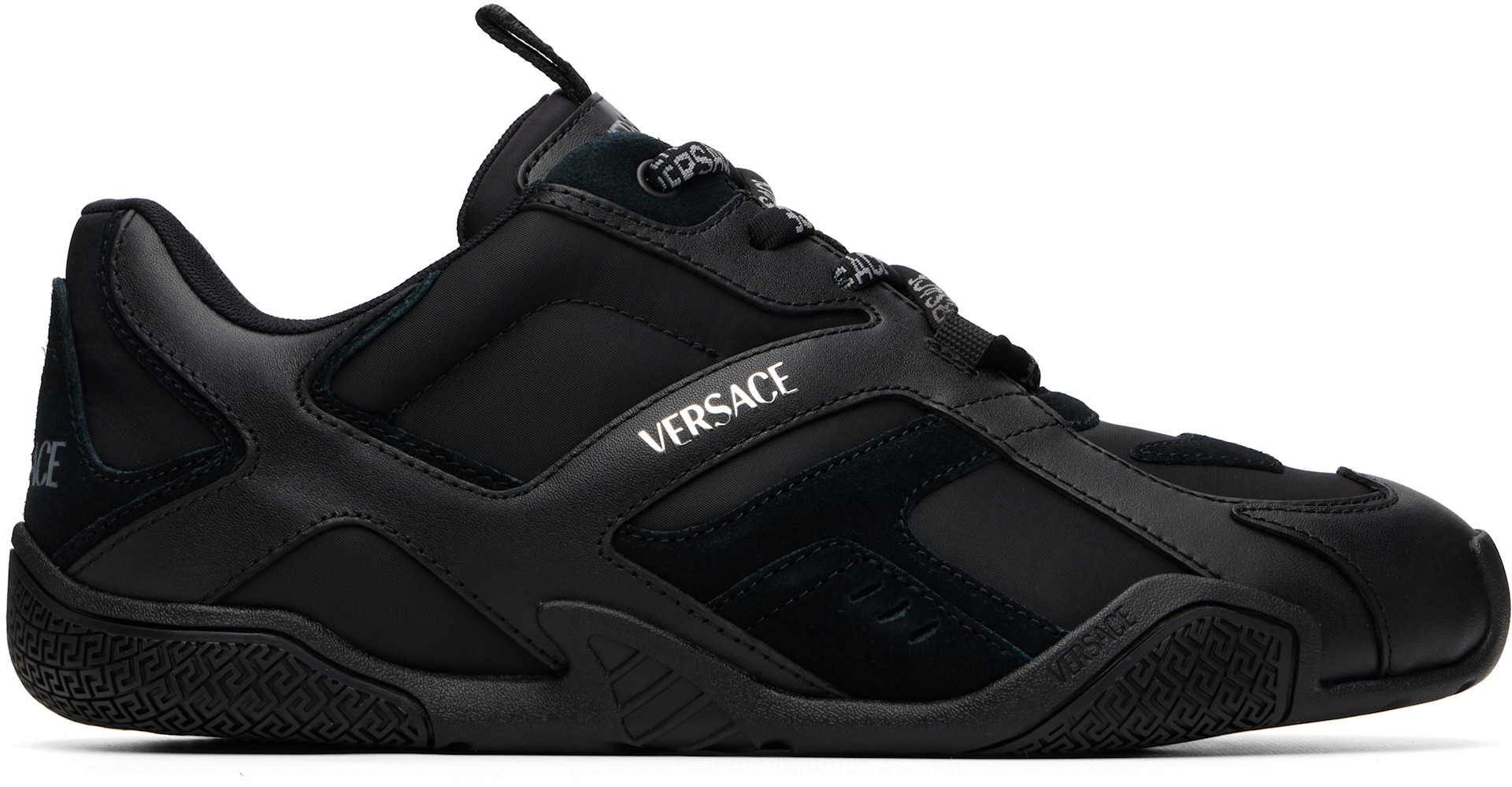 Versace - Baskets Galaxia noires en cuir