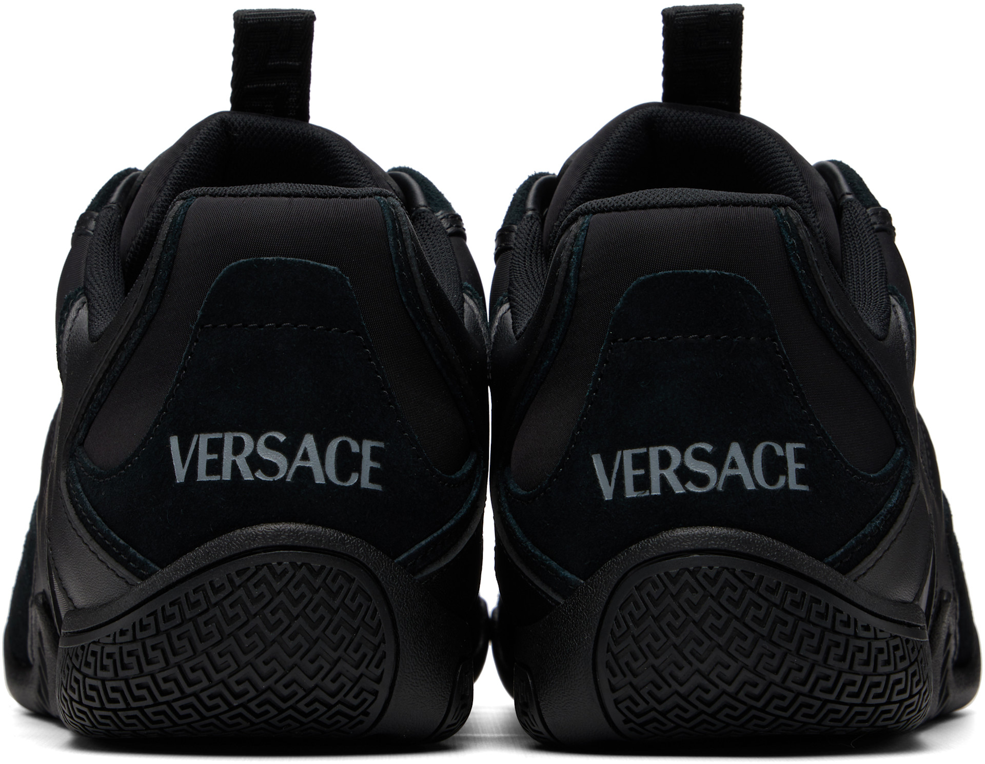Versace - Baskets Galaxia noires en cuir