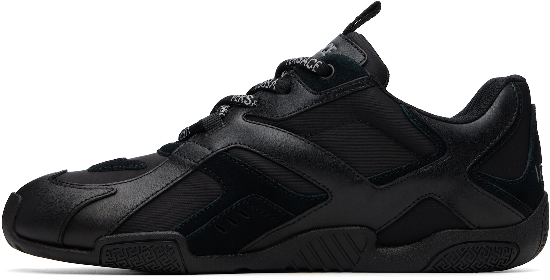 Versace - Baskets Galaxia noires en cuir