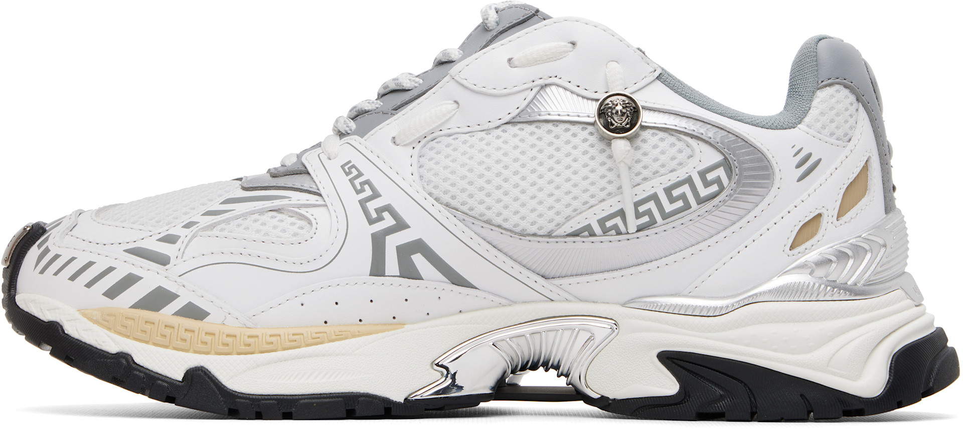 Versace - White Icaro Leather Sneakers