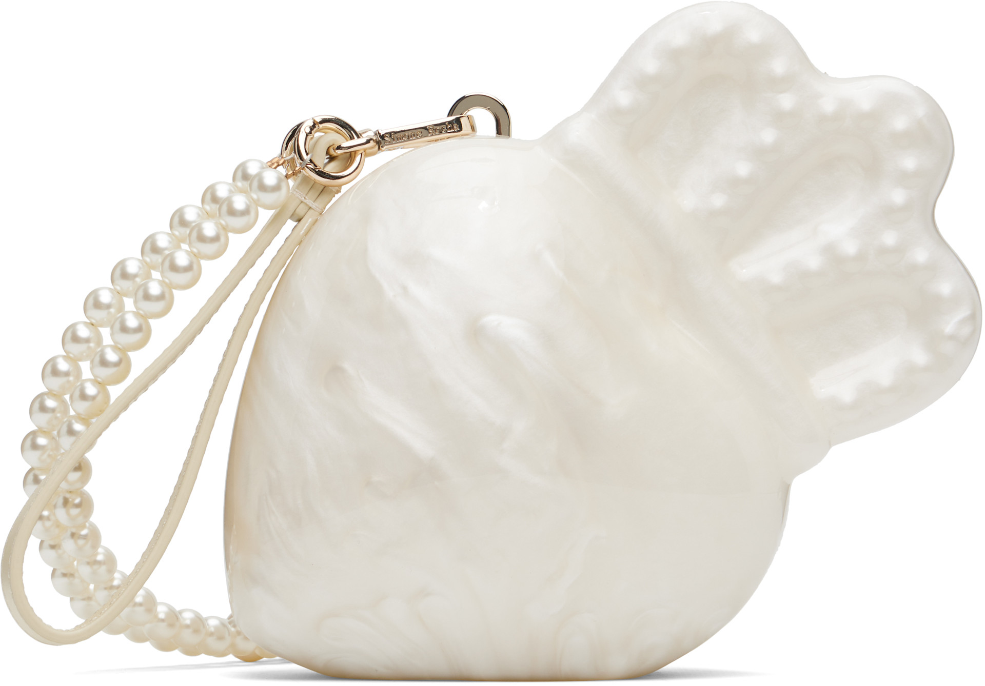 Simone Rocha: ホワイト Pearl Claddagh クロスボディバッグ | SSENSE 日本