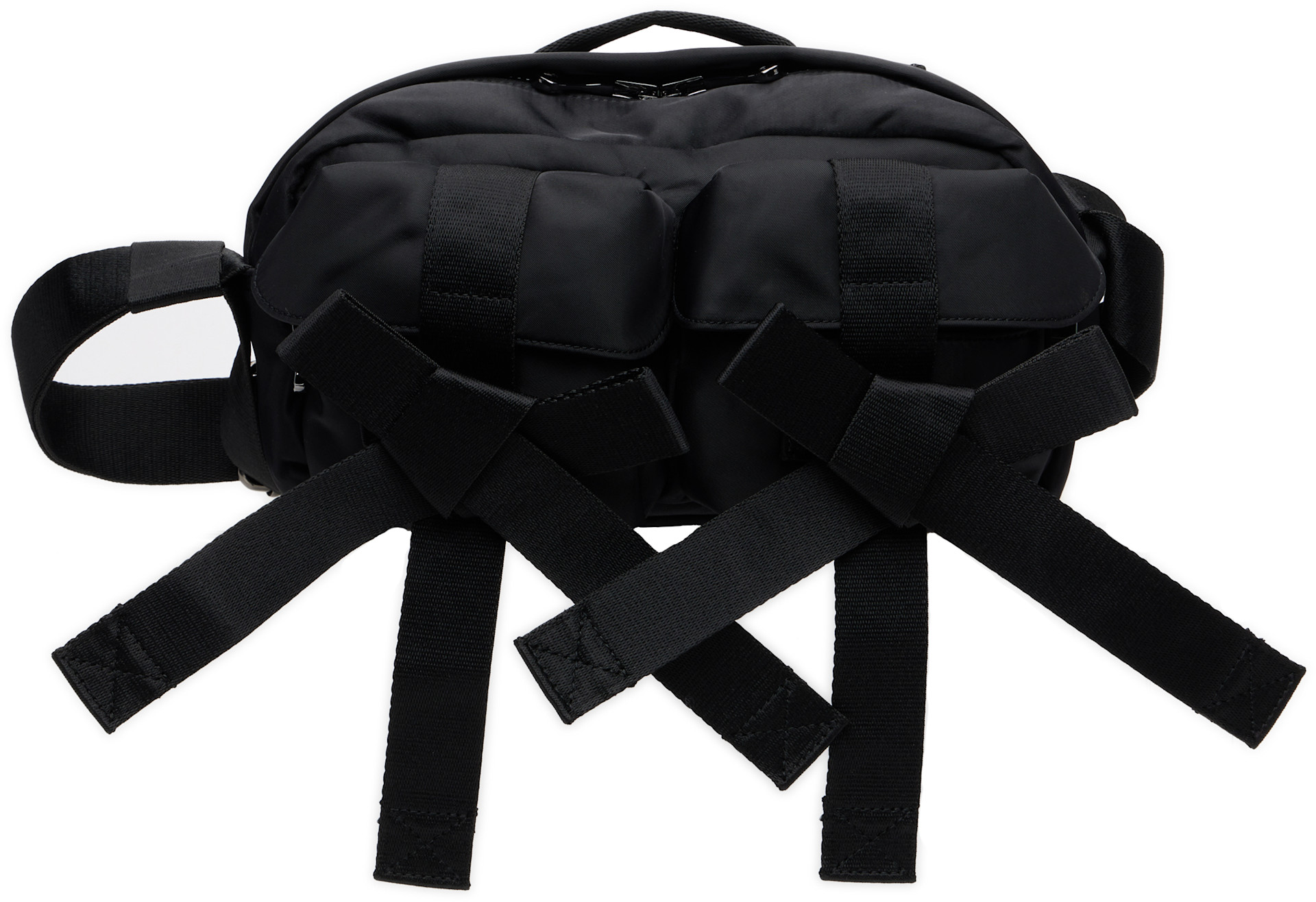 Simone Rocha: Black Beaded Classic Bow Crossbody Bag | SSENSE Canada