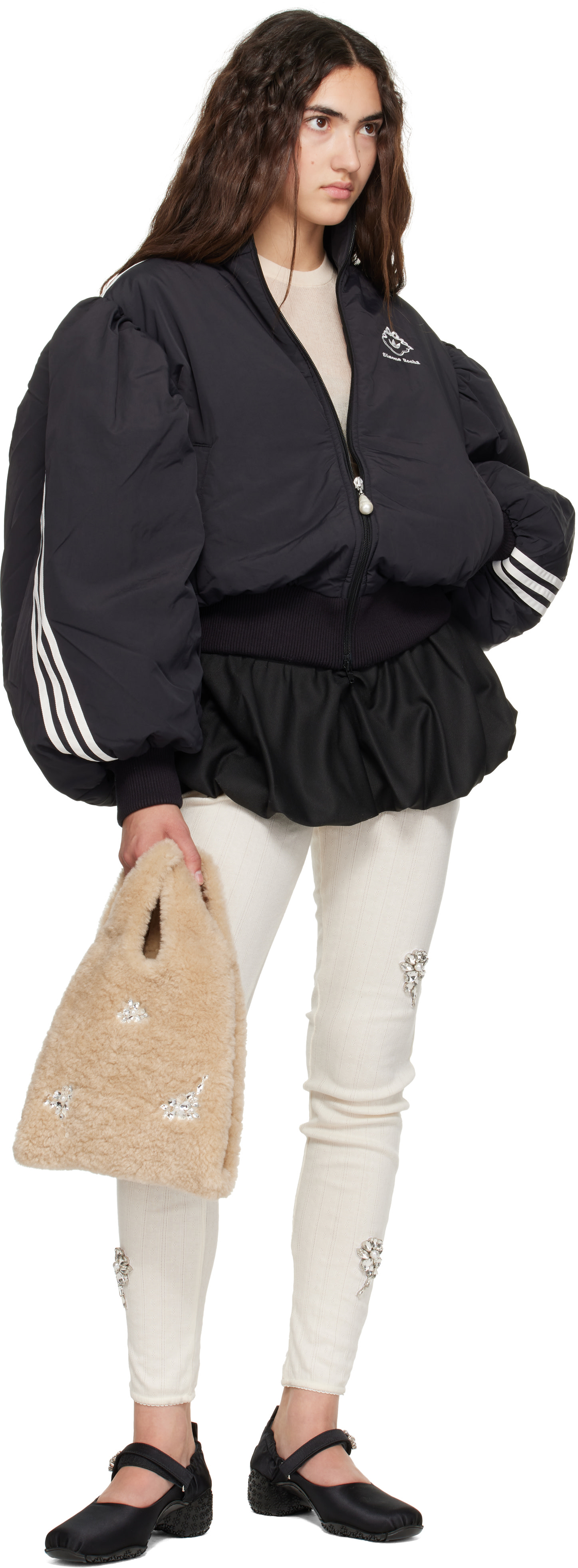 Simone Rocha: ブラック adidas Originalsエディション パフ 