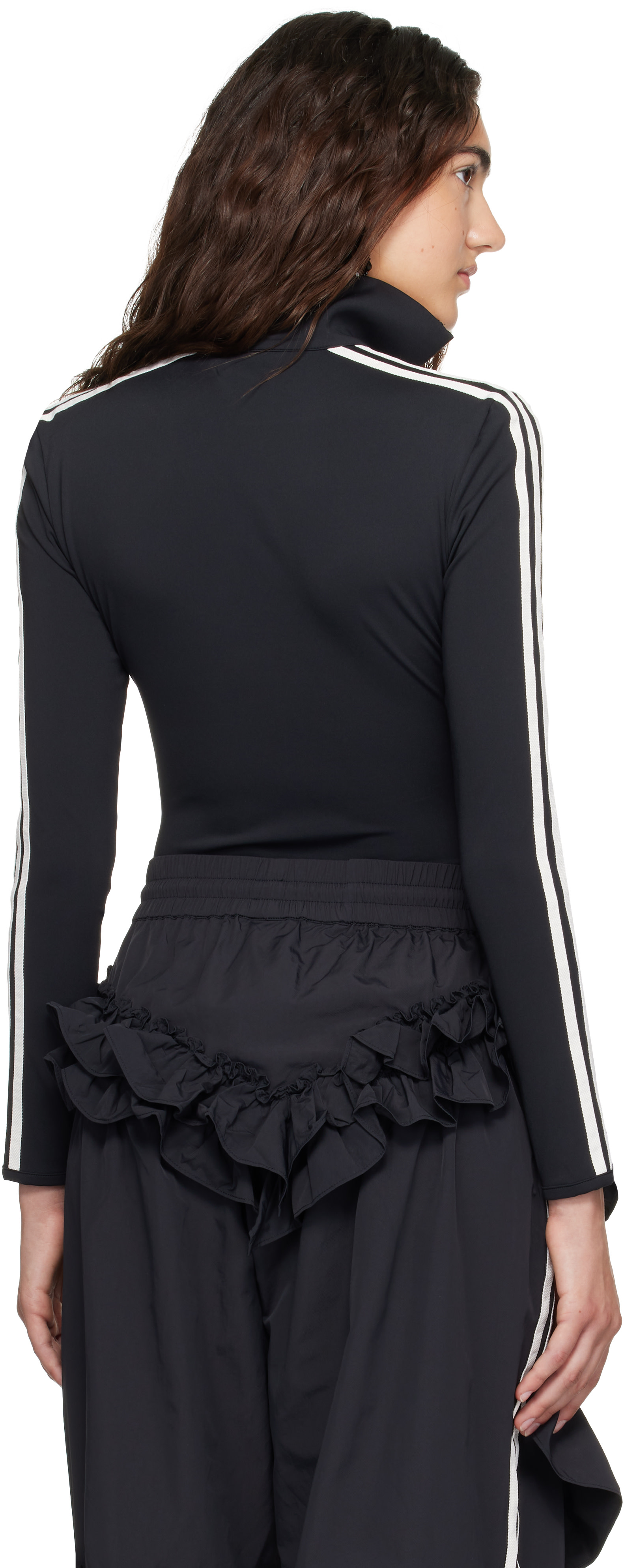 Asimmetrico ボディスーツ ブラック Simone Rocha: ブラック adidas Originalsエディション ボディスーツ