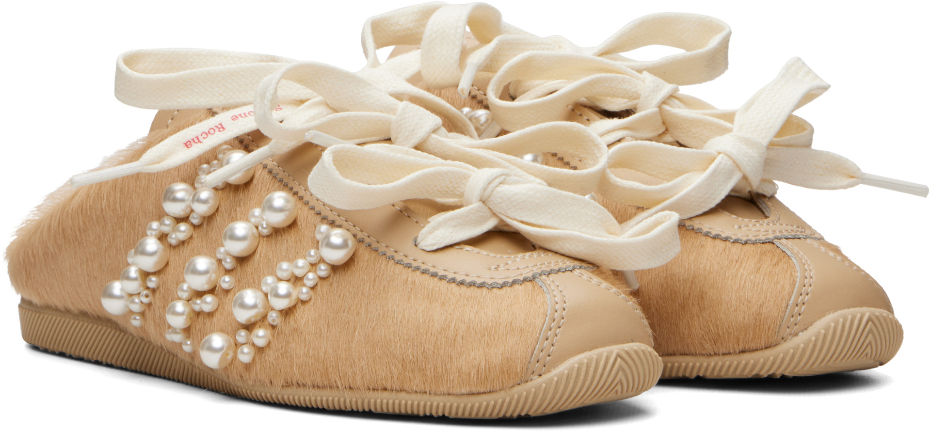 Simone Rocha: Beige adidas Originals Edition Japan Slip-on