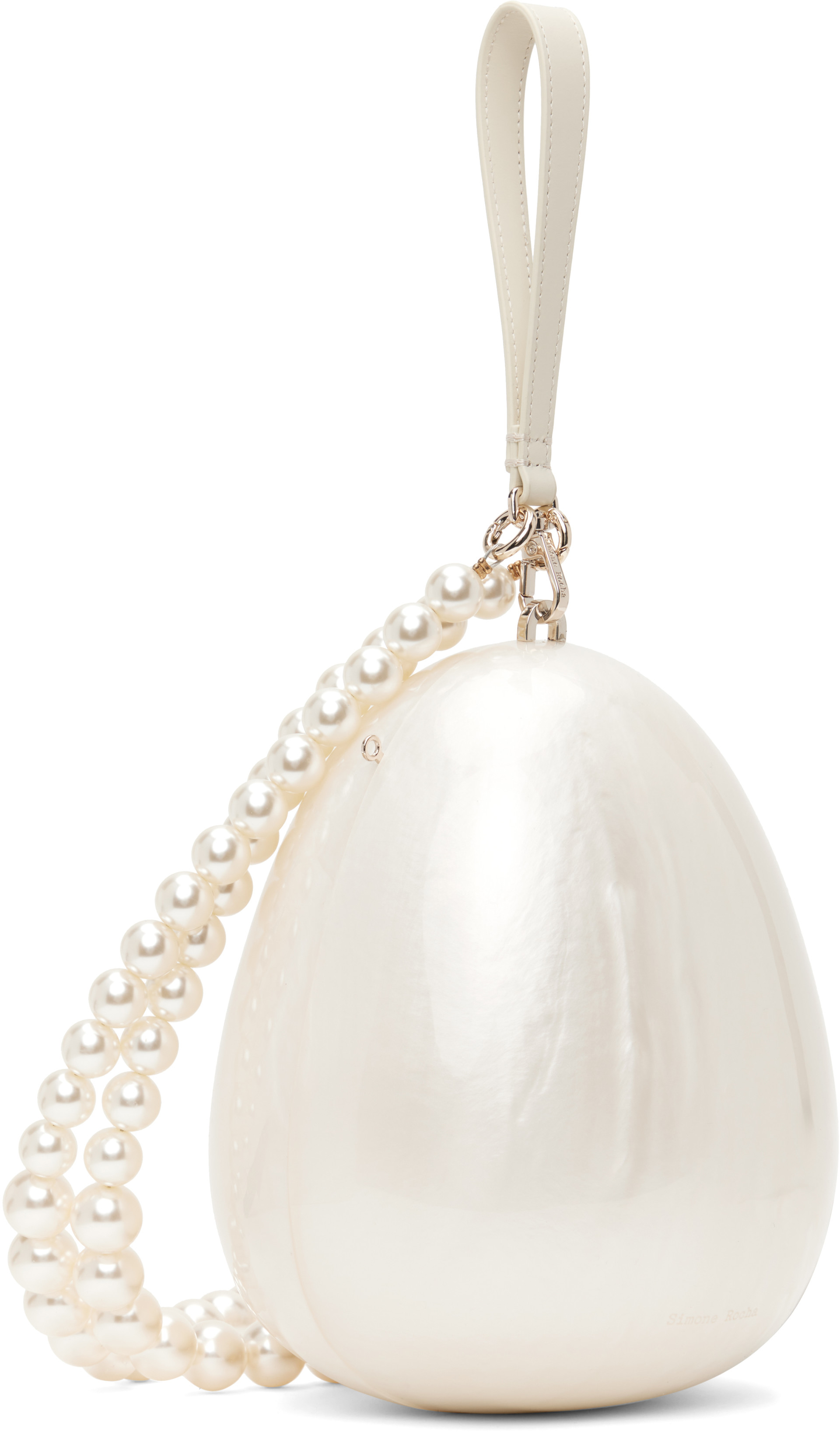 Simone Rocha - オフホワイト ラージ Pearl Egg バッグ