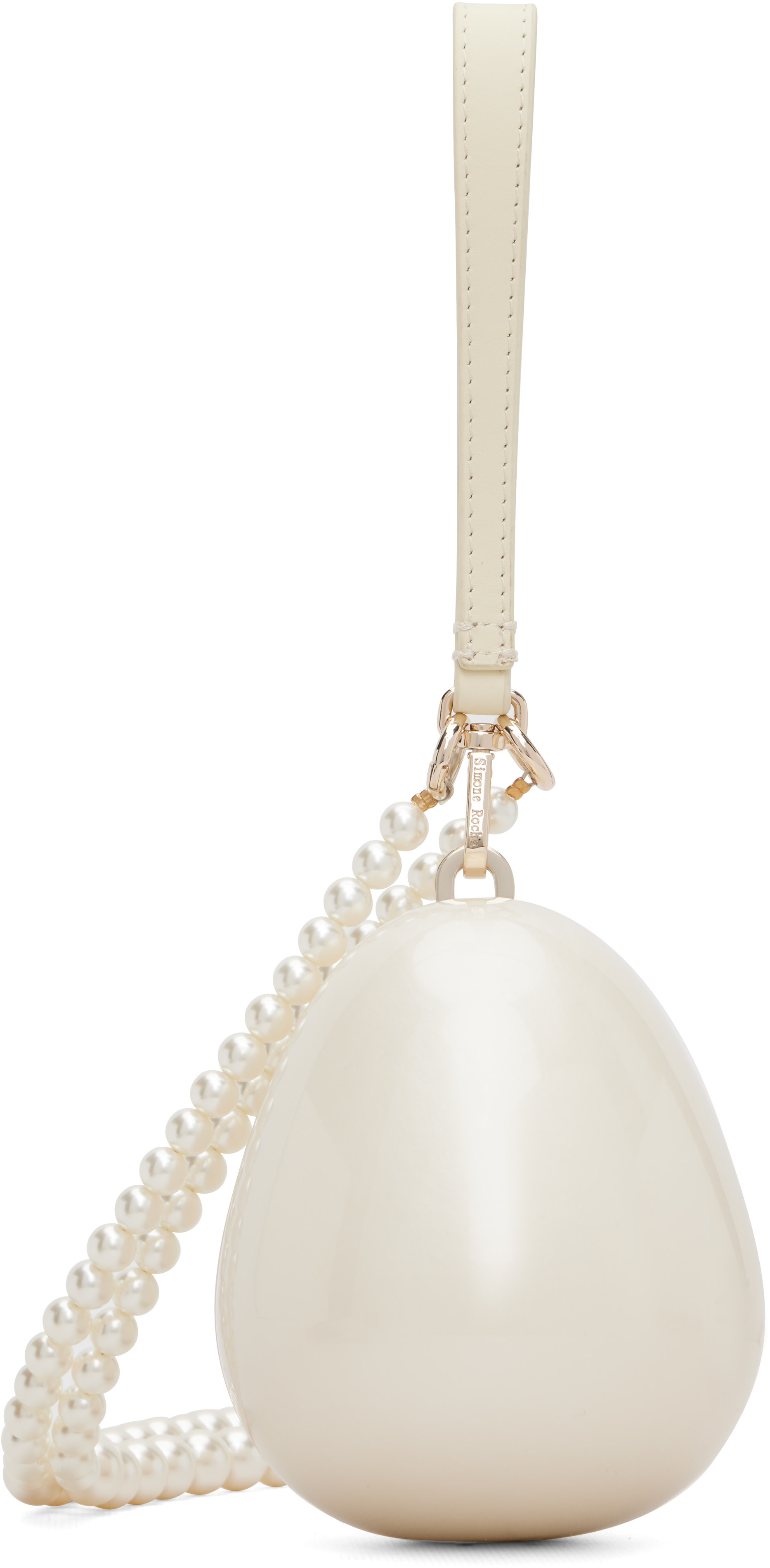 Simone Rocha - Off-White Pearl Egg Bag
