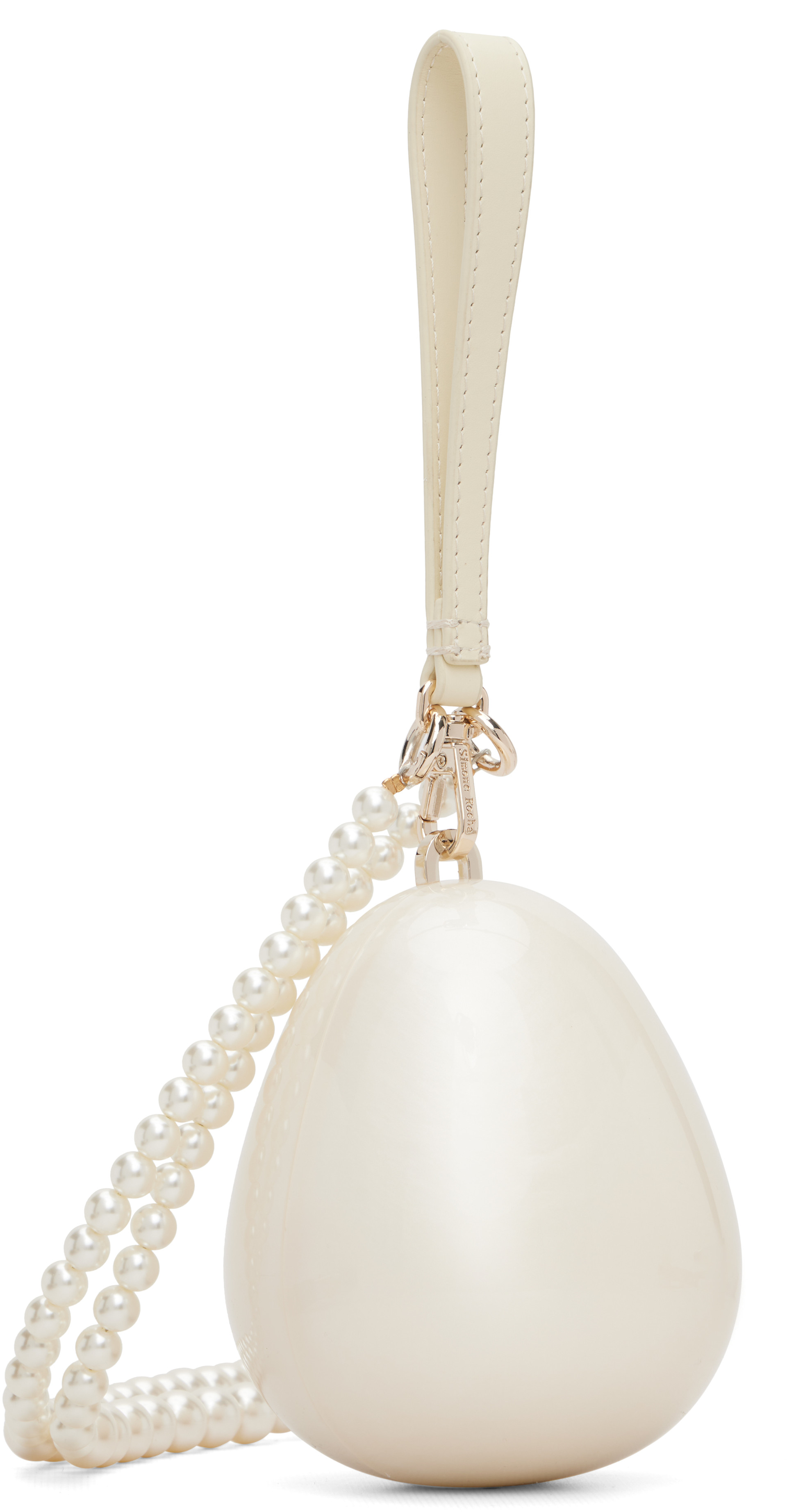Simone Rocha - Off-White Pearl Egg Bag