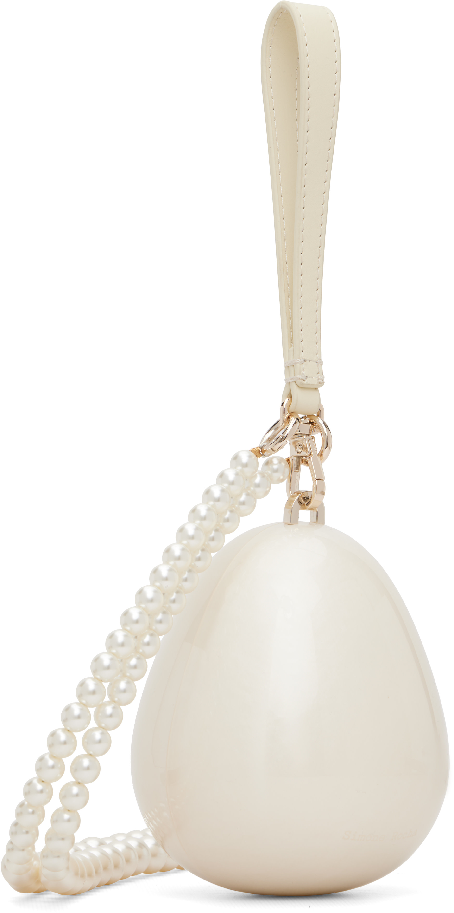 Simone Rocha - Off-White Pearl Egg Bag