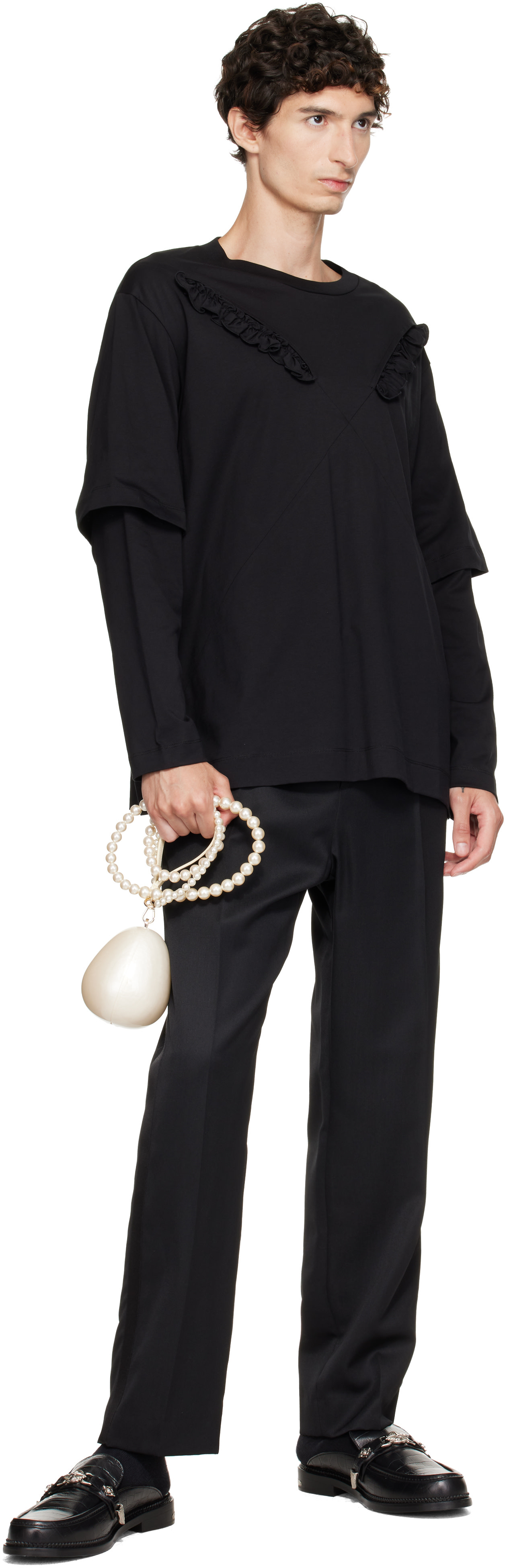 Simone Rocha - Off-White Pearl Egg Bag