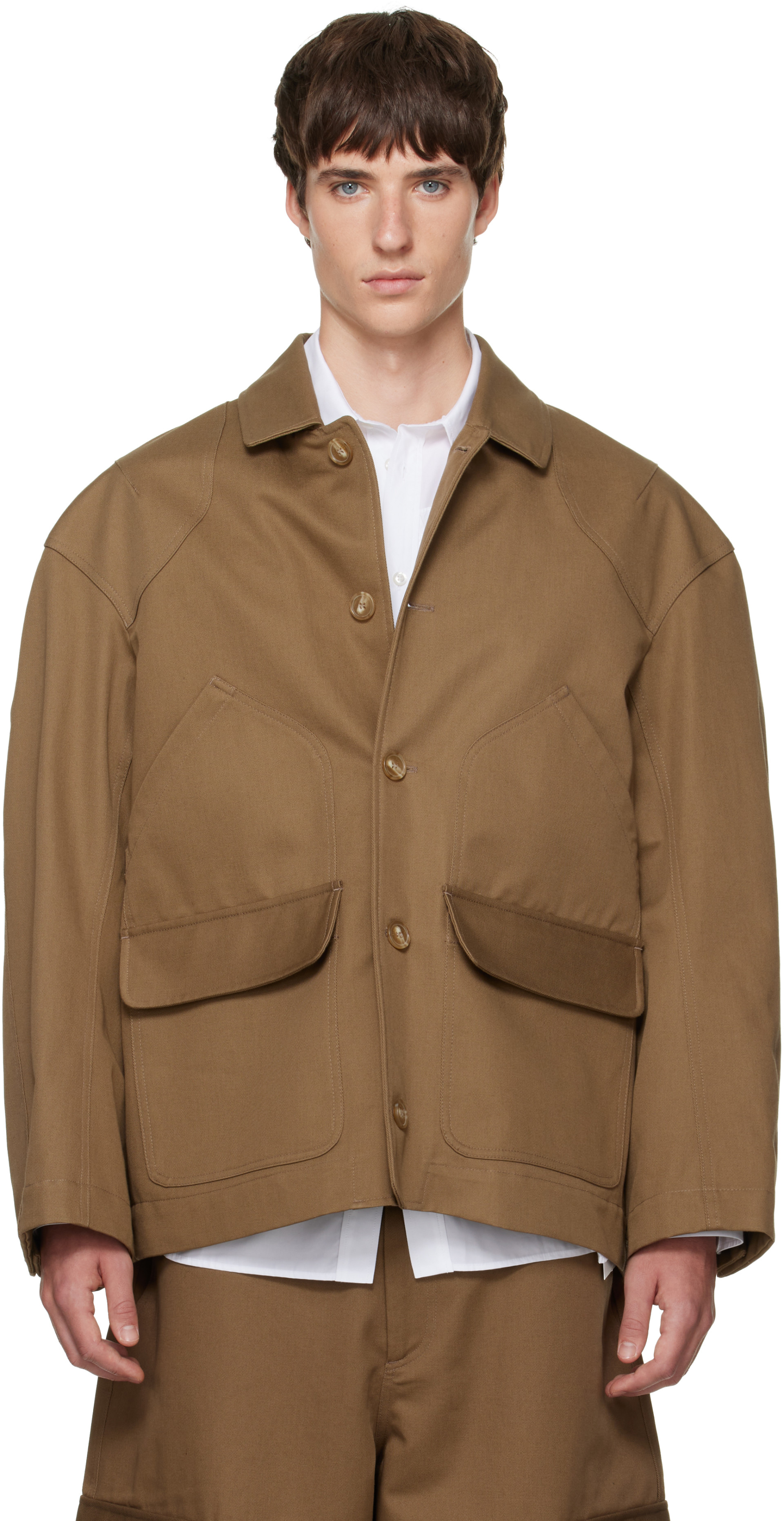 Simone Rocha - Brown Daisy Workwear Field Jacket
