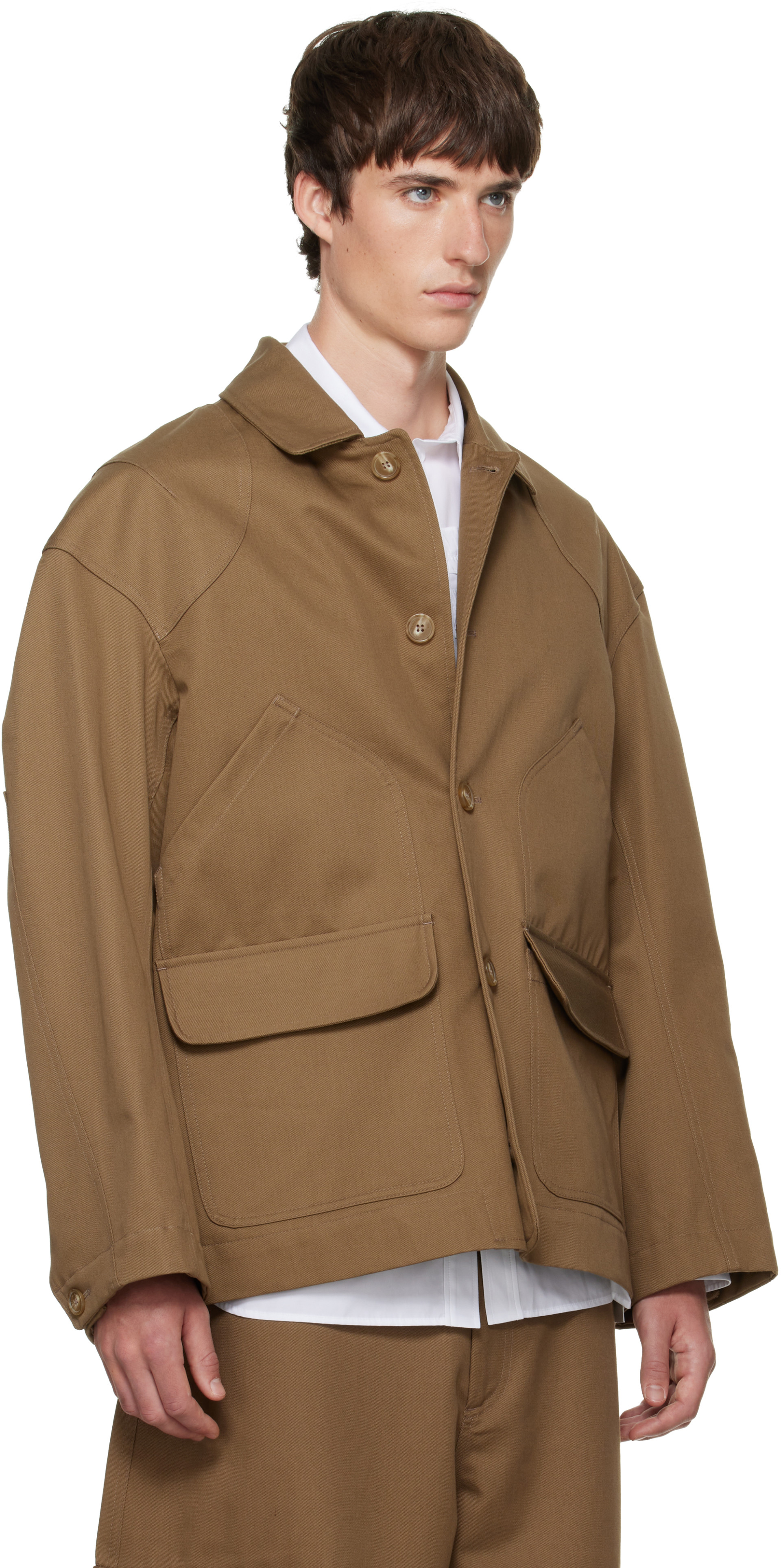 Simone Rocha - Brown Daisy Workwear Field Jacket