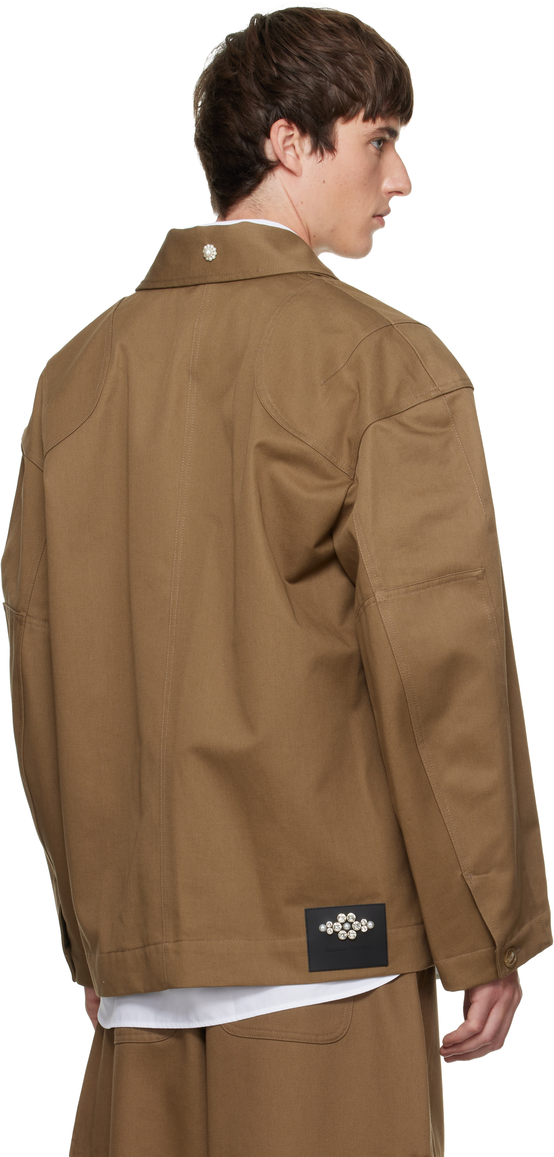 Simone Rocha - Brown Daisy Workwear Field Jacket
