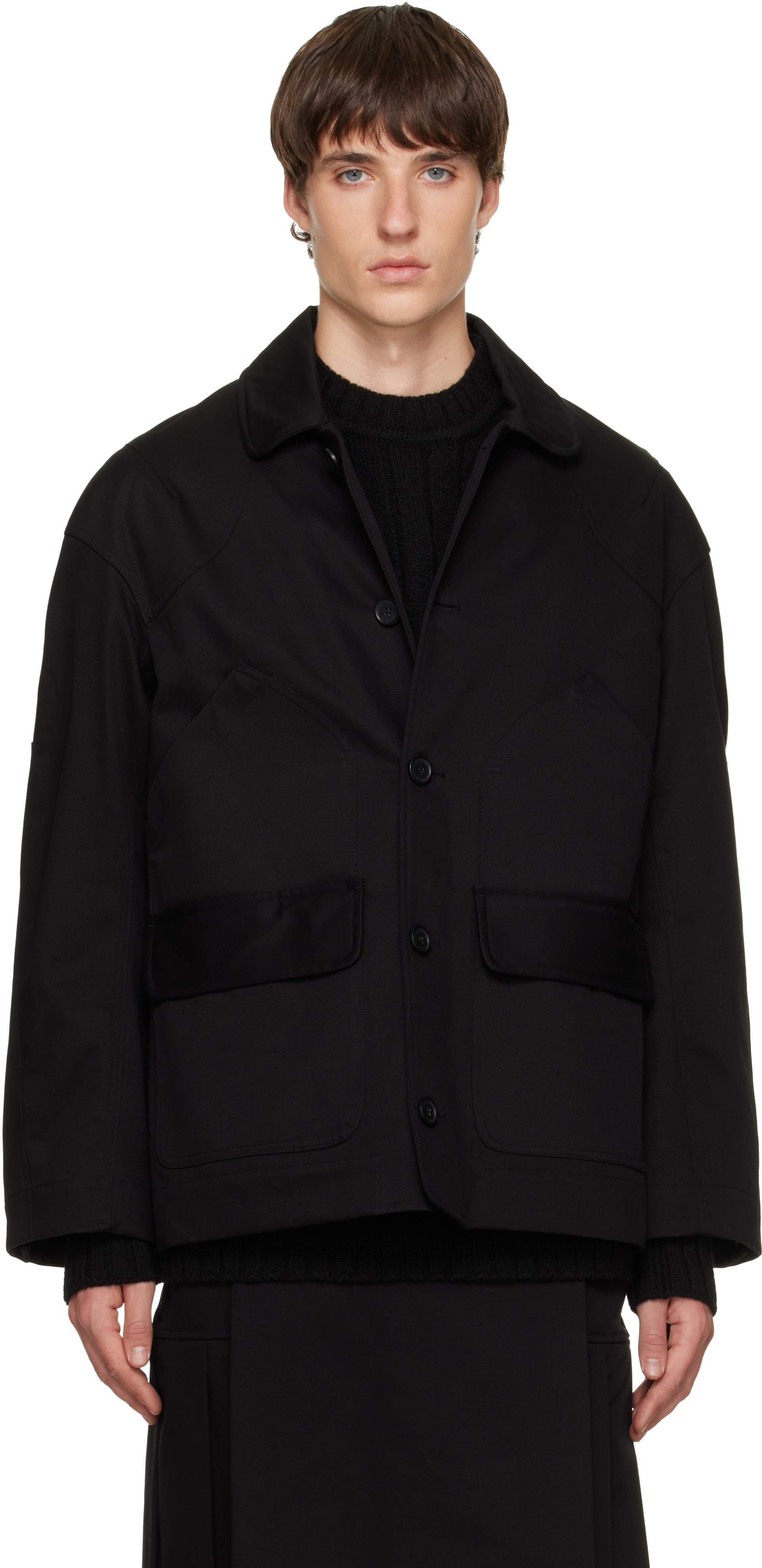 Simone Rocha - Blouson militaire de travail noir