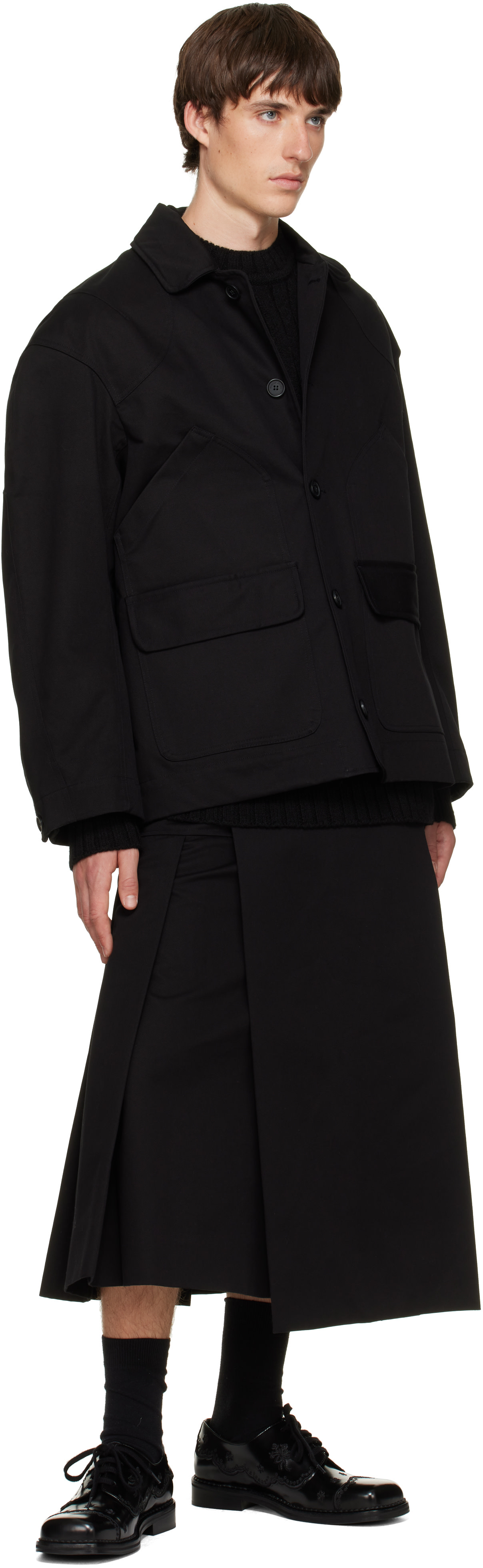 Simone Rocha - Black Workwear Field Jacket