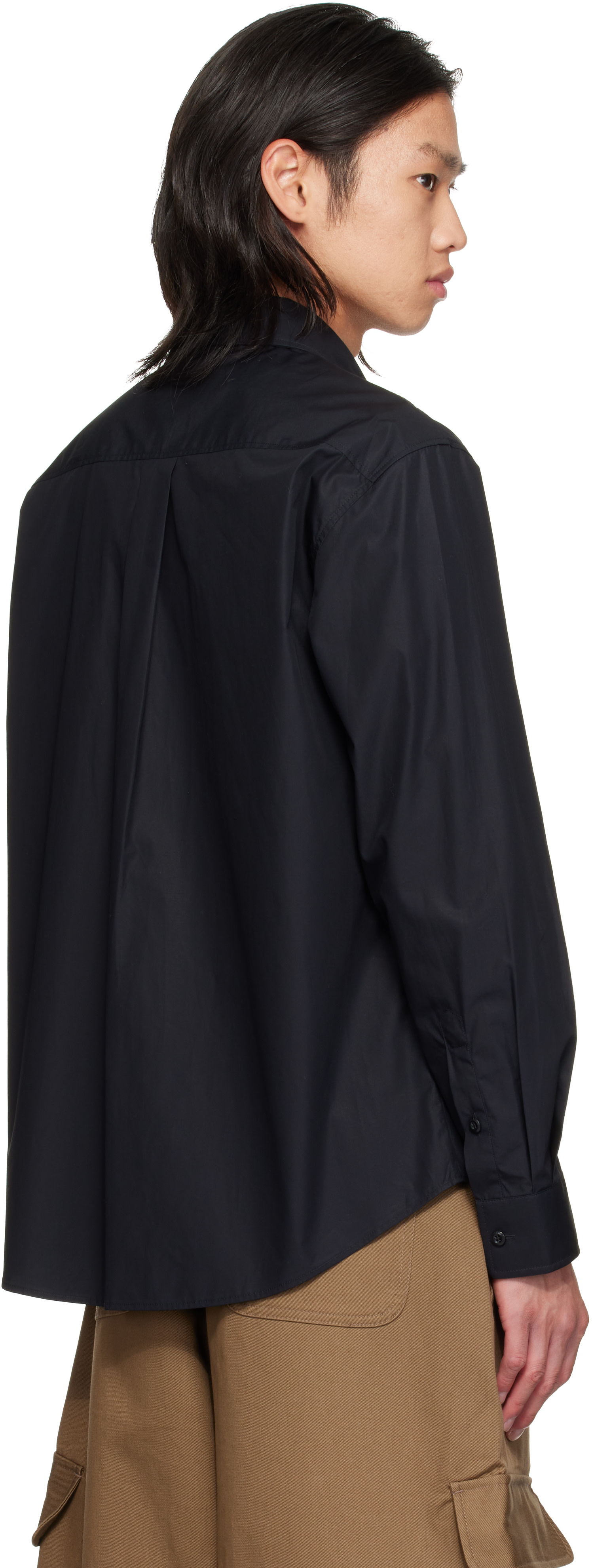 Simone Rocha - Black Split Ring Classic Shirt