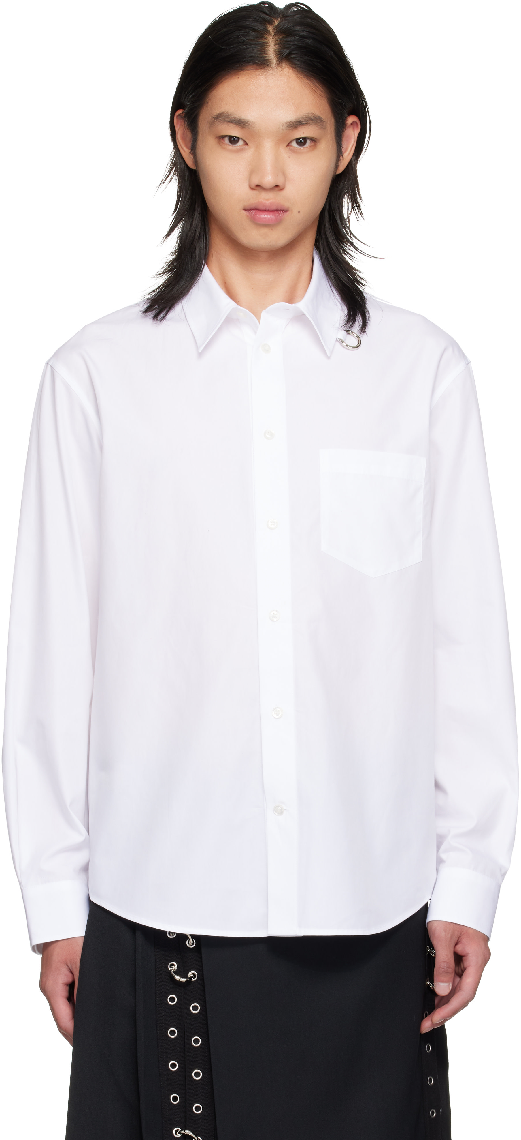 Simone Rocha - White Split Ring Classic Shirt